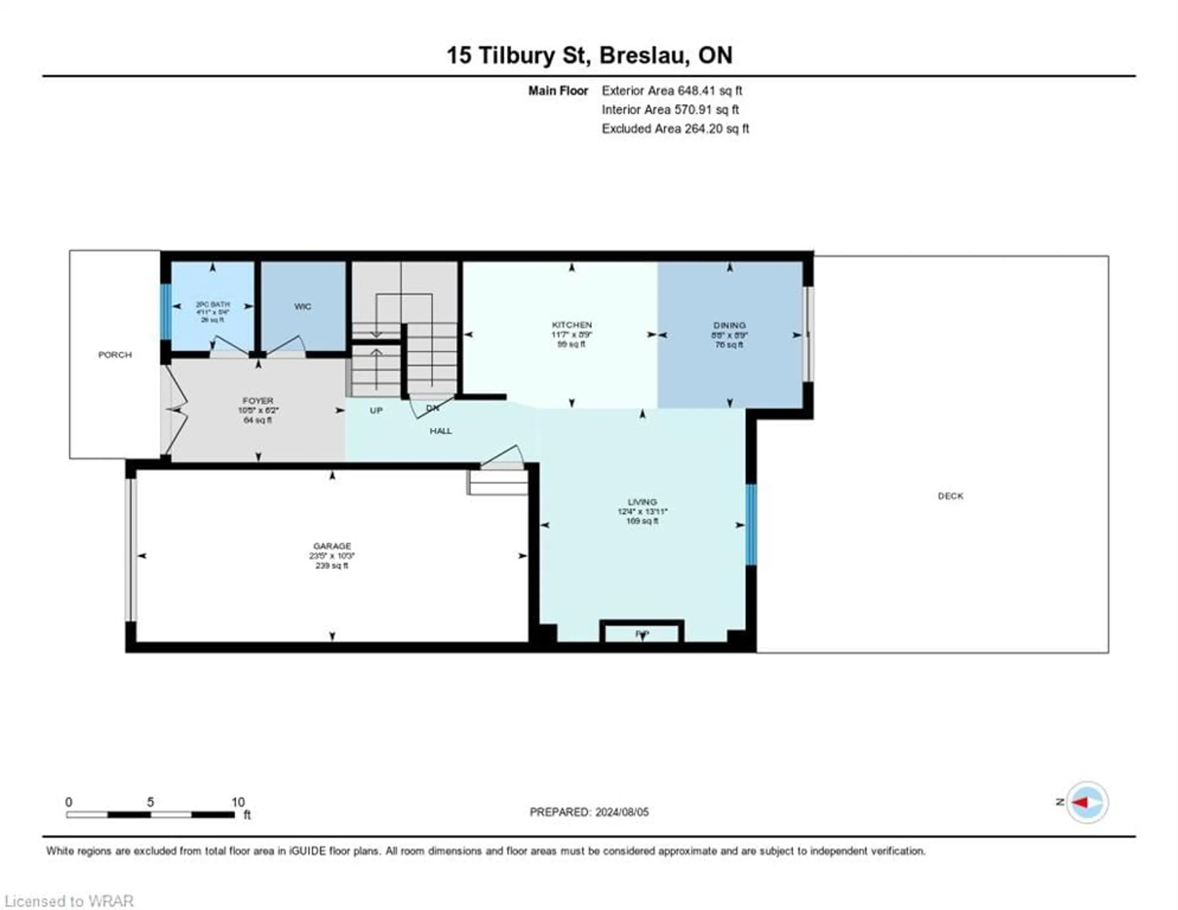 Floor plan for 15 Tilbury St, Breslau Ontario N0B 1M0