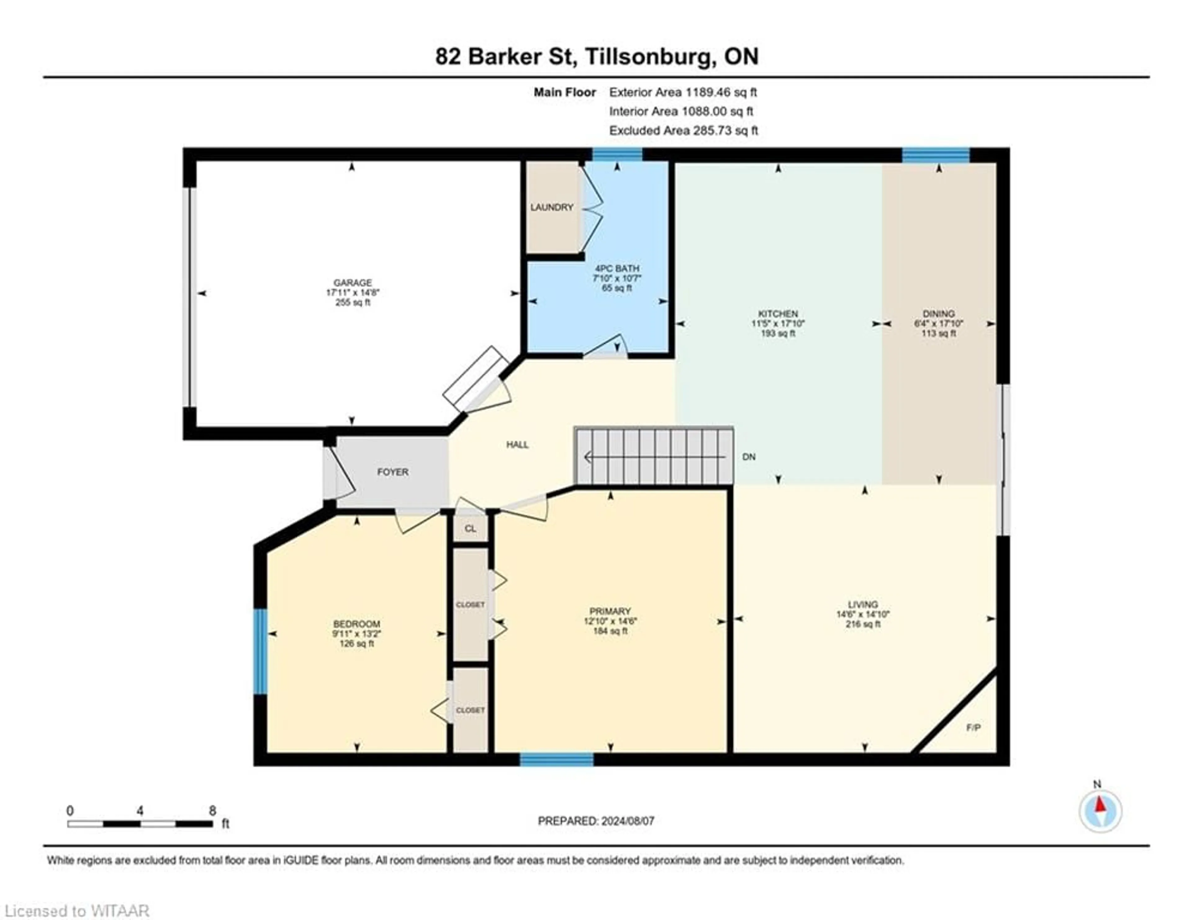 Floor plan for 82 Barker St, Tillsonburg Ontario N4G 5W7