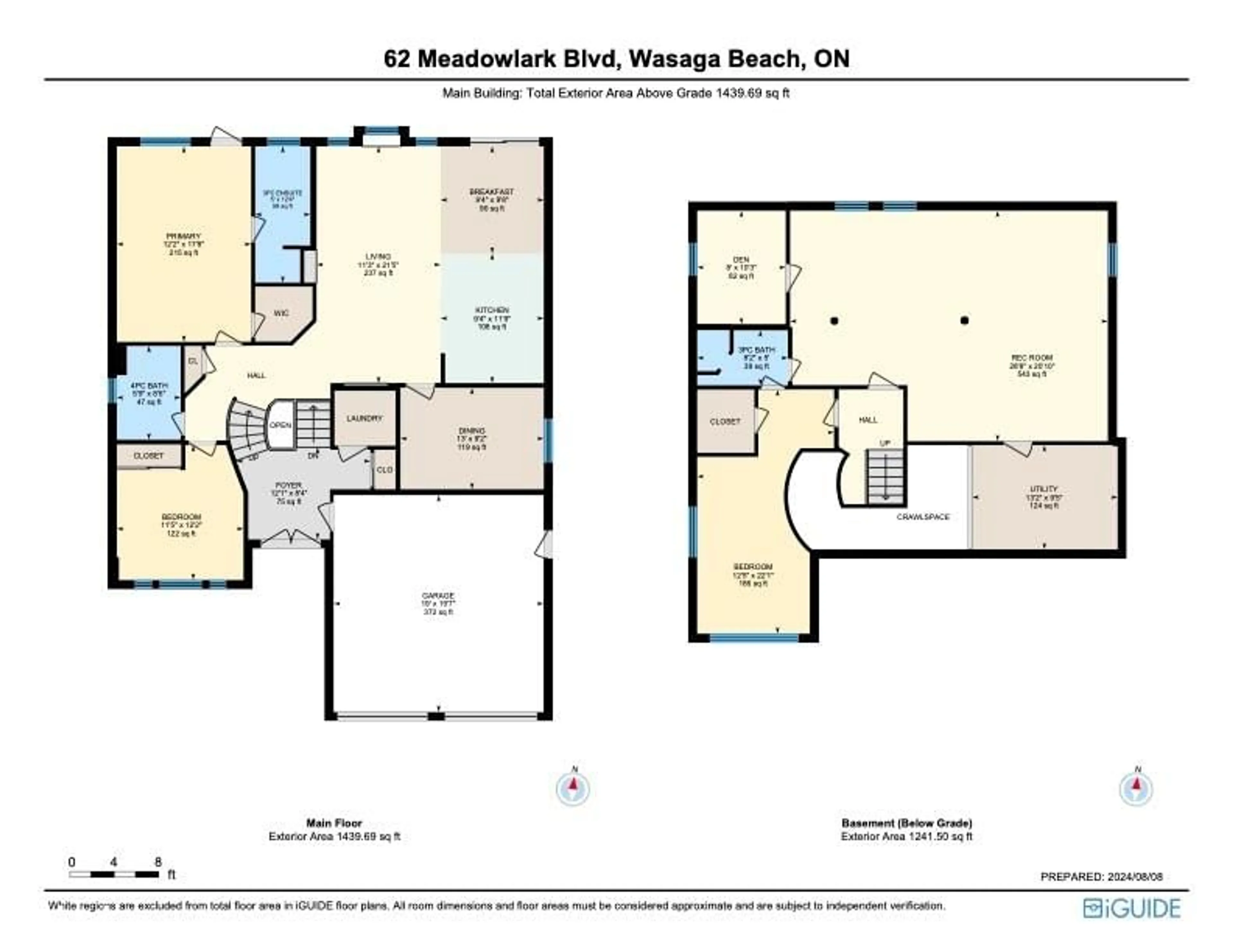 Floor plan for 62 Meadowlark Blvd, Wasaga Beach Ontario L9Z 3B3