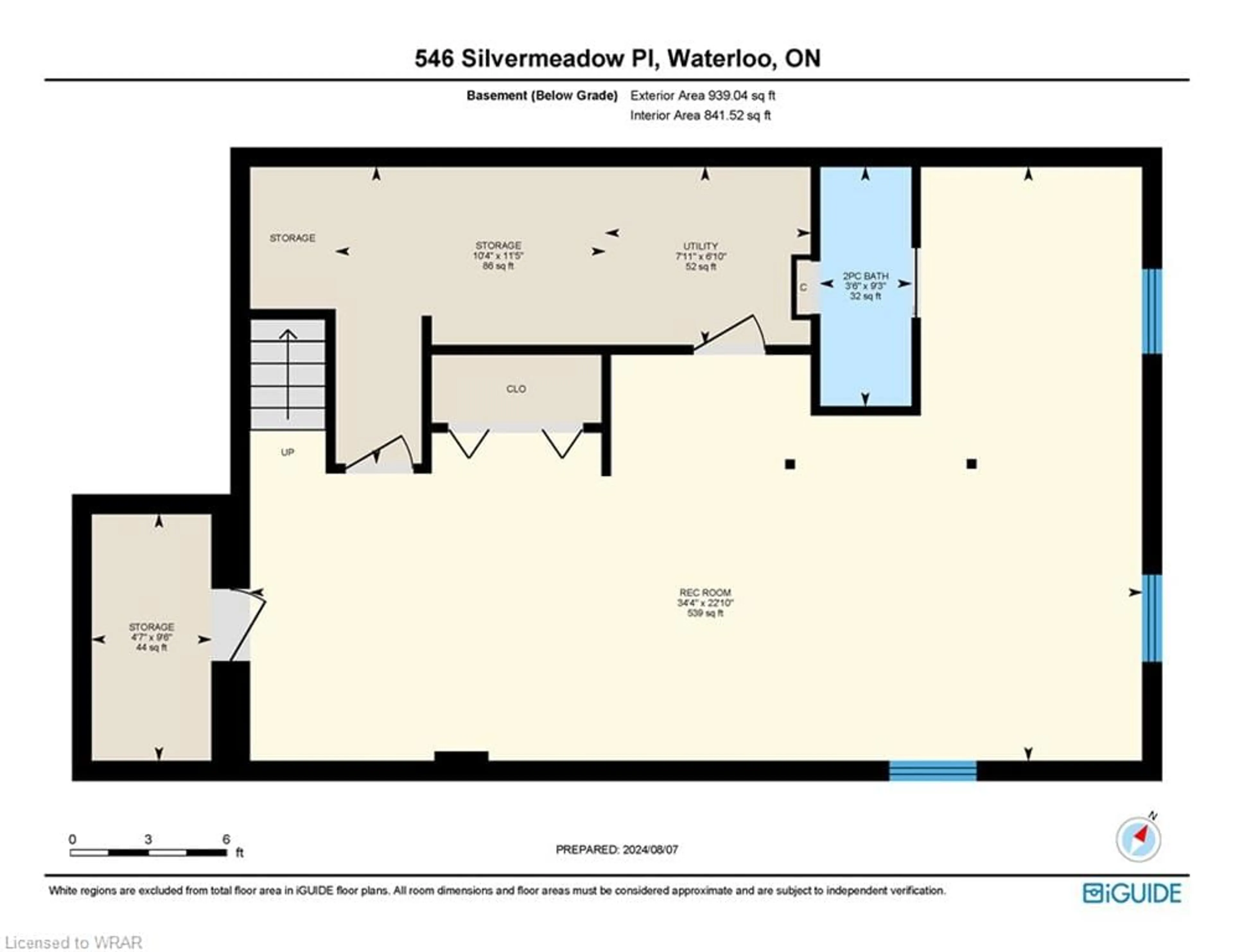 Floor plan for 546 Silvermeadow Pl, Waterloo Ontario N2T 2P9