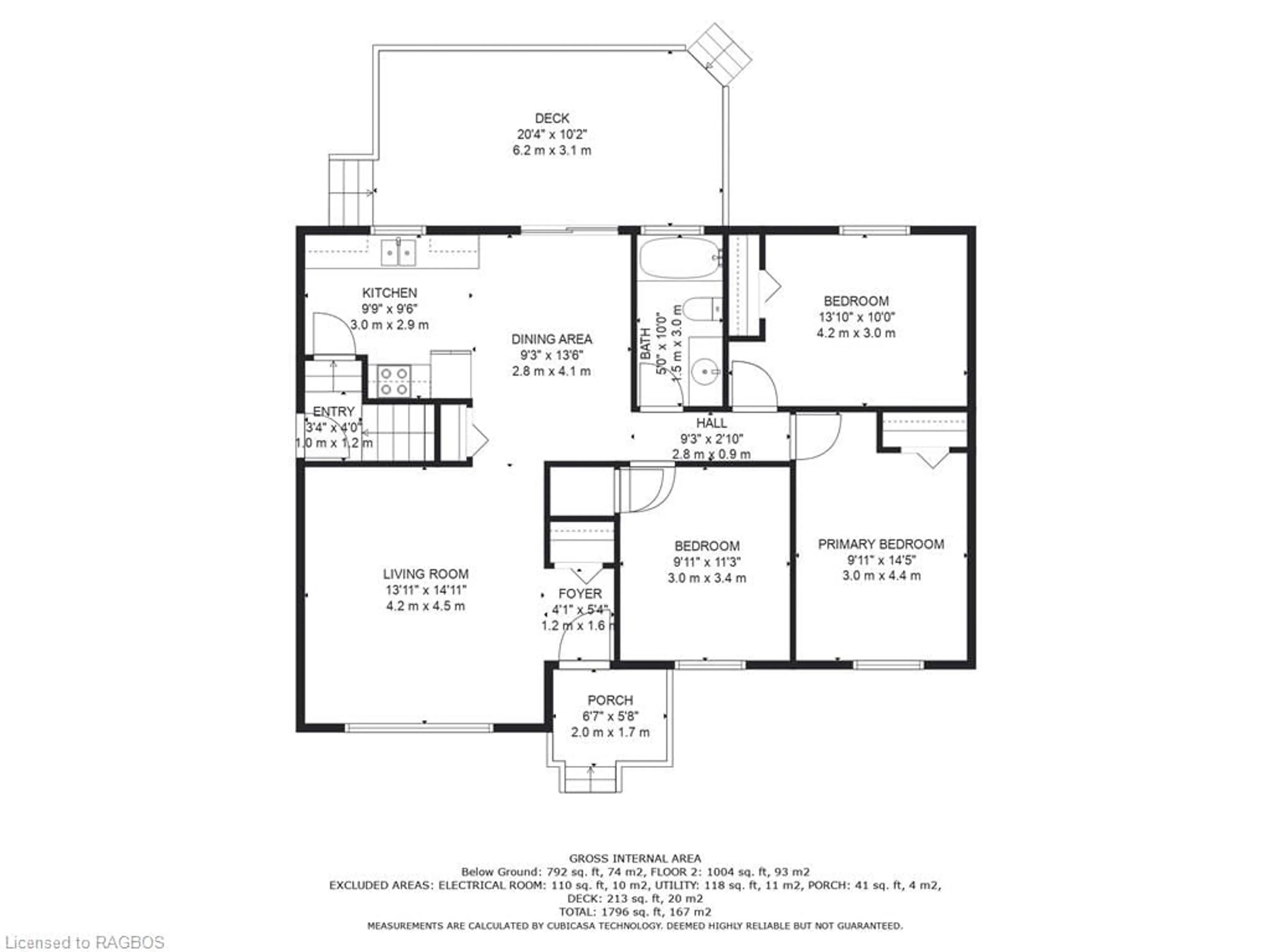 Floor plan for 641 21st Avenue A, Hanover Ontario N4N 3M2