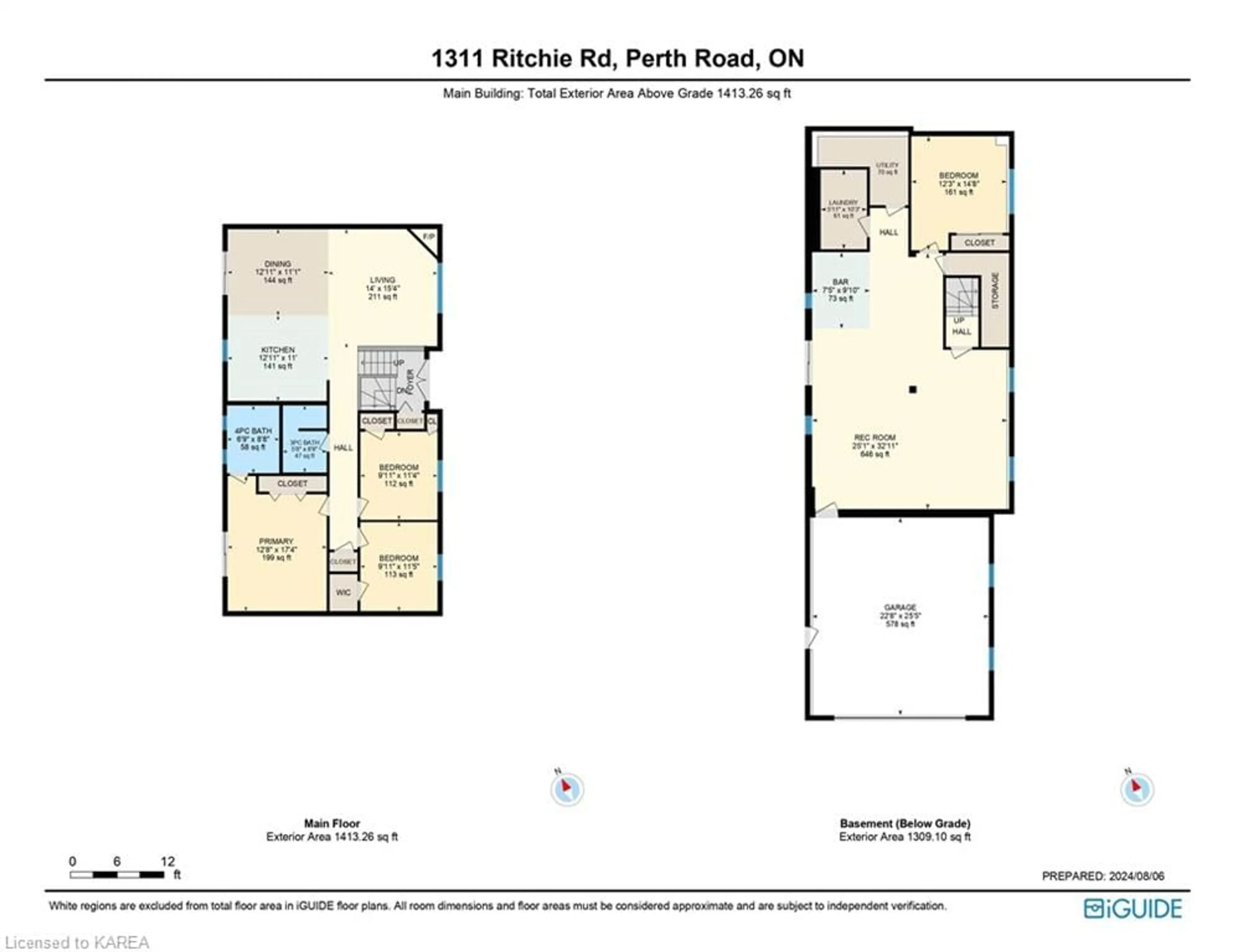 Floor plan for 1311 Ritchie Rd, Perth Road Village Ontario K0H 2L0