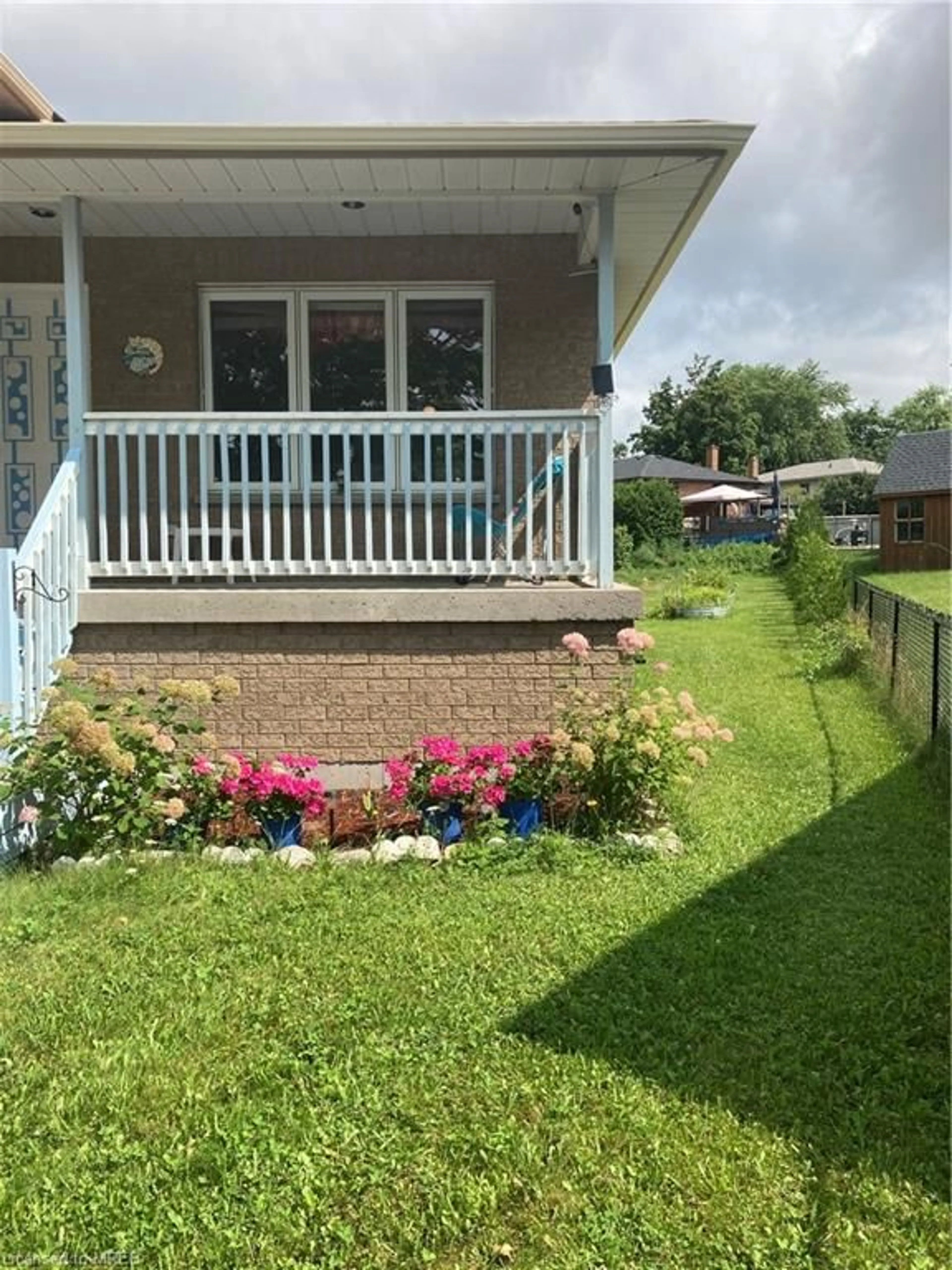 A pic from exterior of the house or condo, the fenced backyard for 10 O'connell Crt, Lindsay Ontario K9V 5Y1