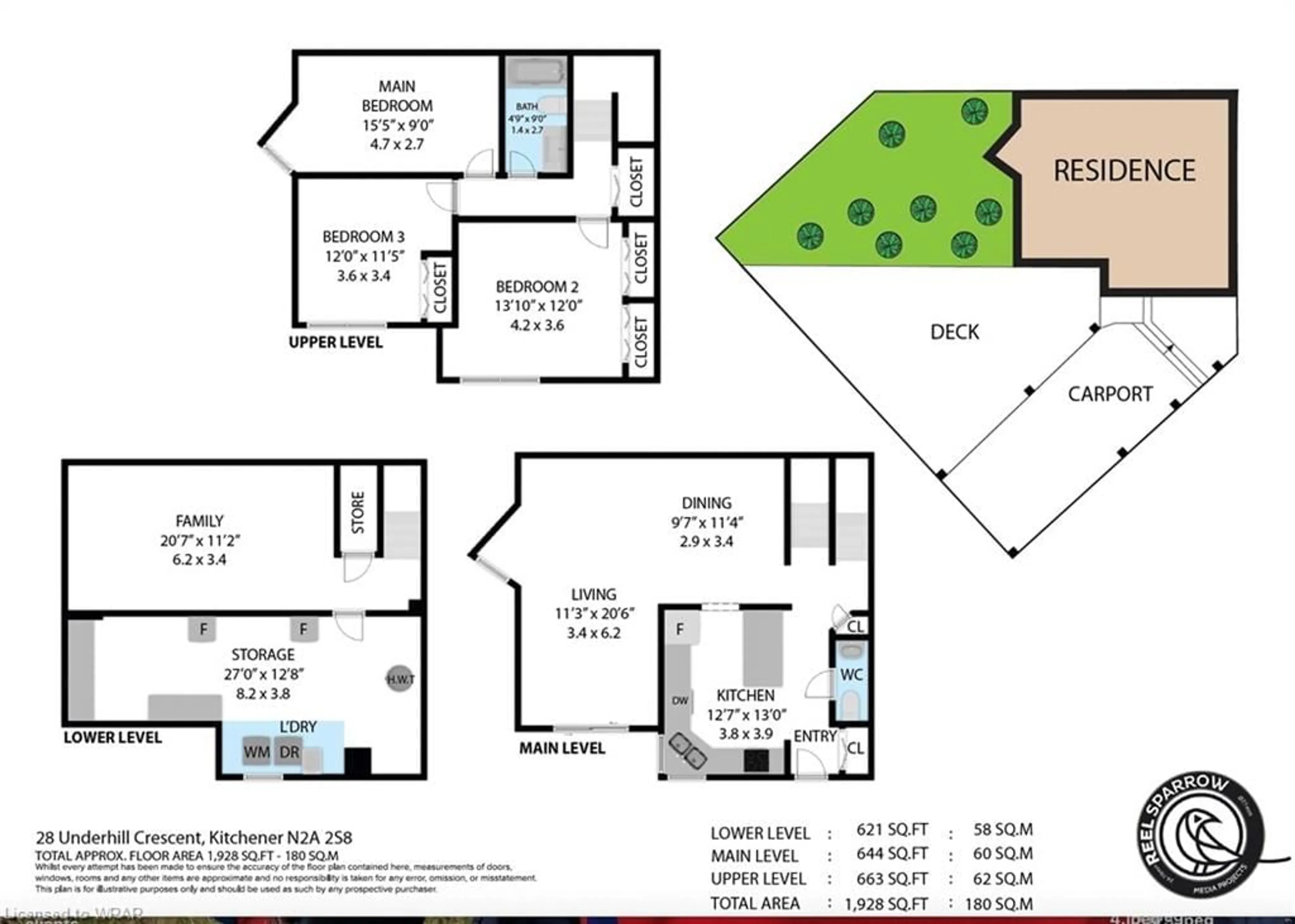 Floor plan for 28 Underhill Cres #10, Kitchener Ontario N2A 2S8