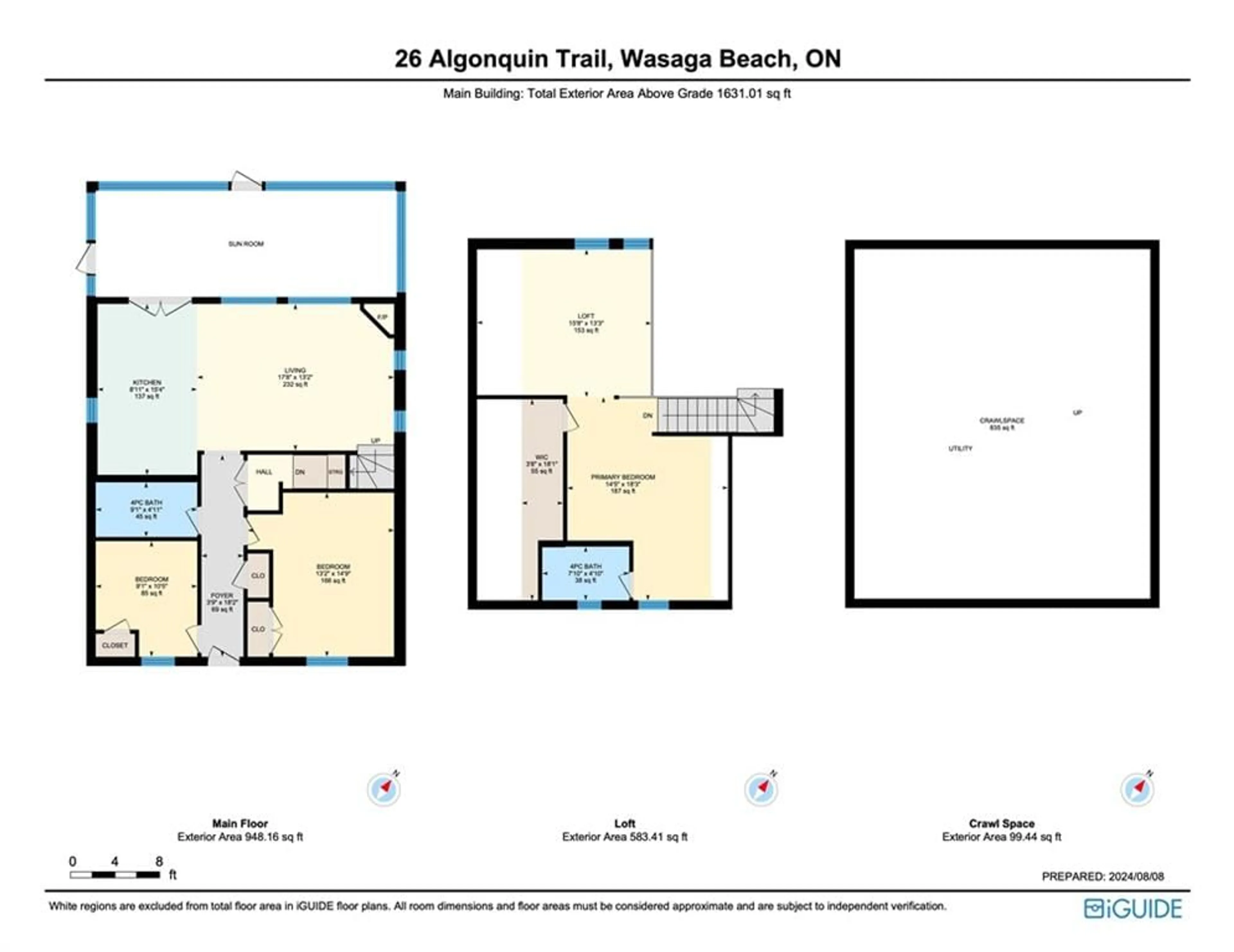 Floor plan for 26 Algonquin Trail, Wasaga Beach Ontario L9Z 1X7