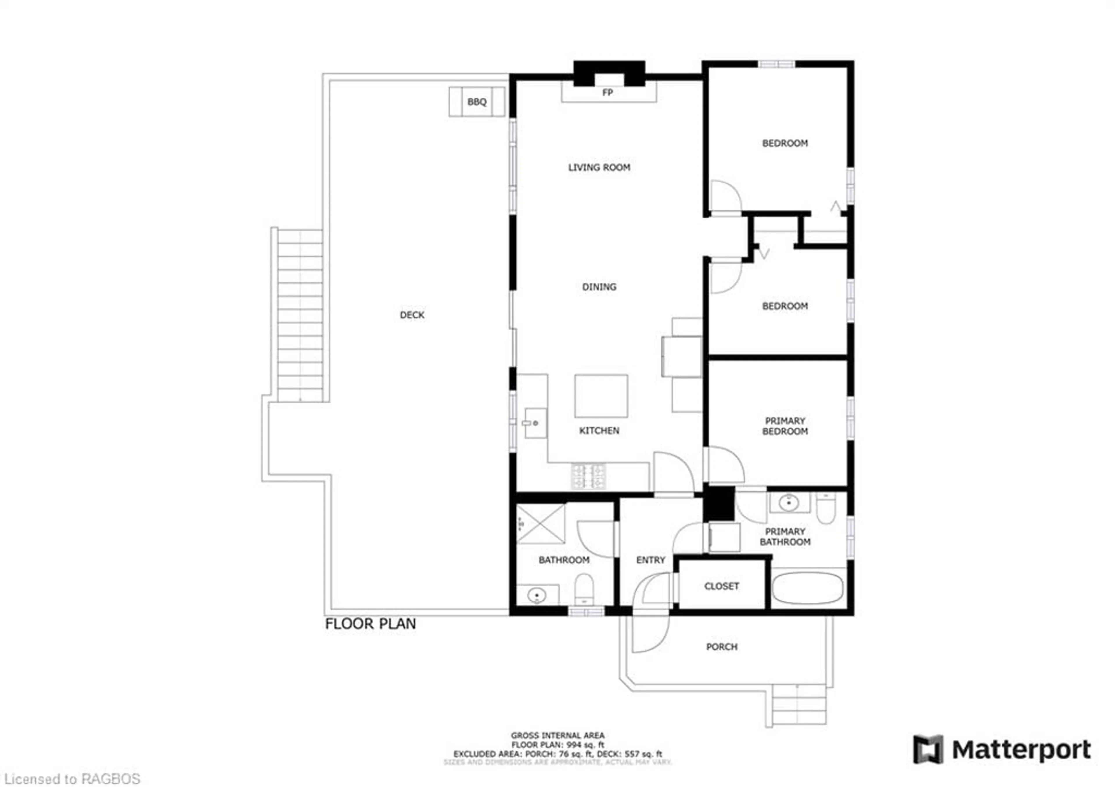 Floor plan for 68 Miller Lake Shore Rd, Northern Bruce Peninsula Ontario N0H 1Z0