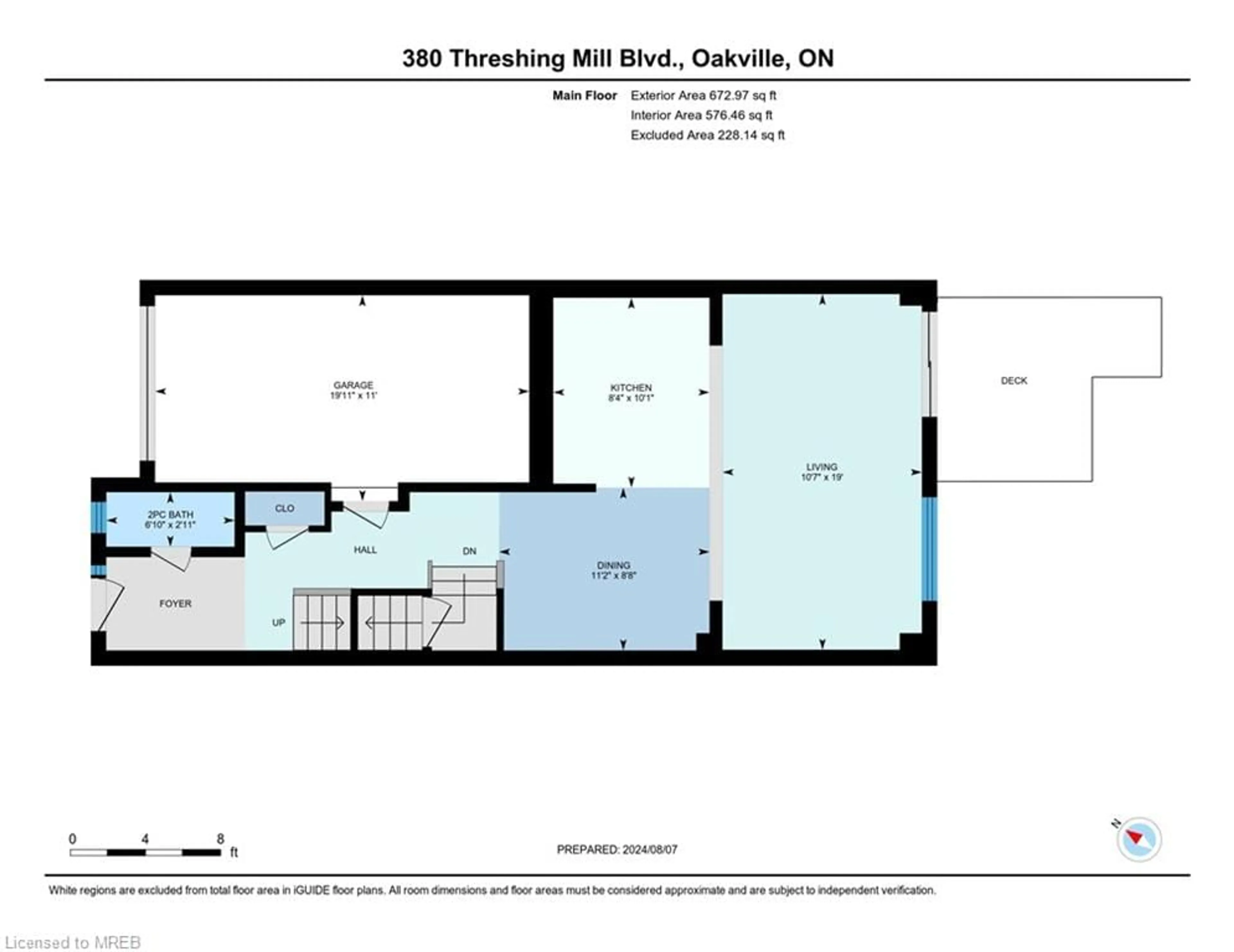 Floor plan for 380 Threshing Mill Blvd, Oakville Ontario L6H 0P6