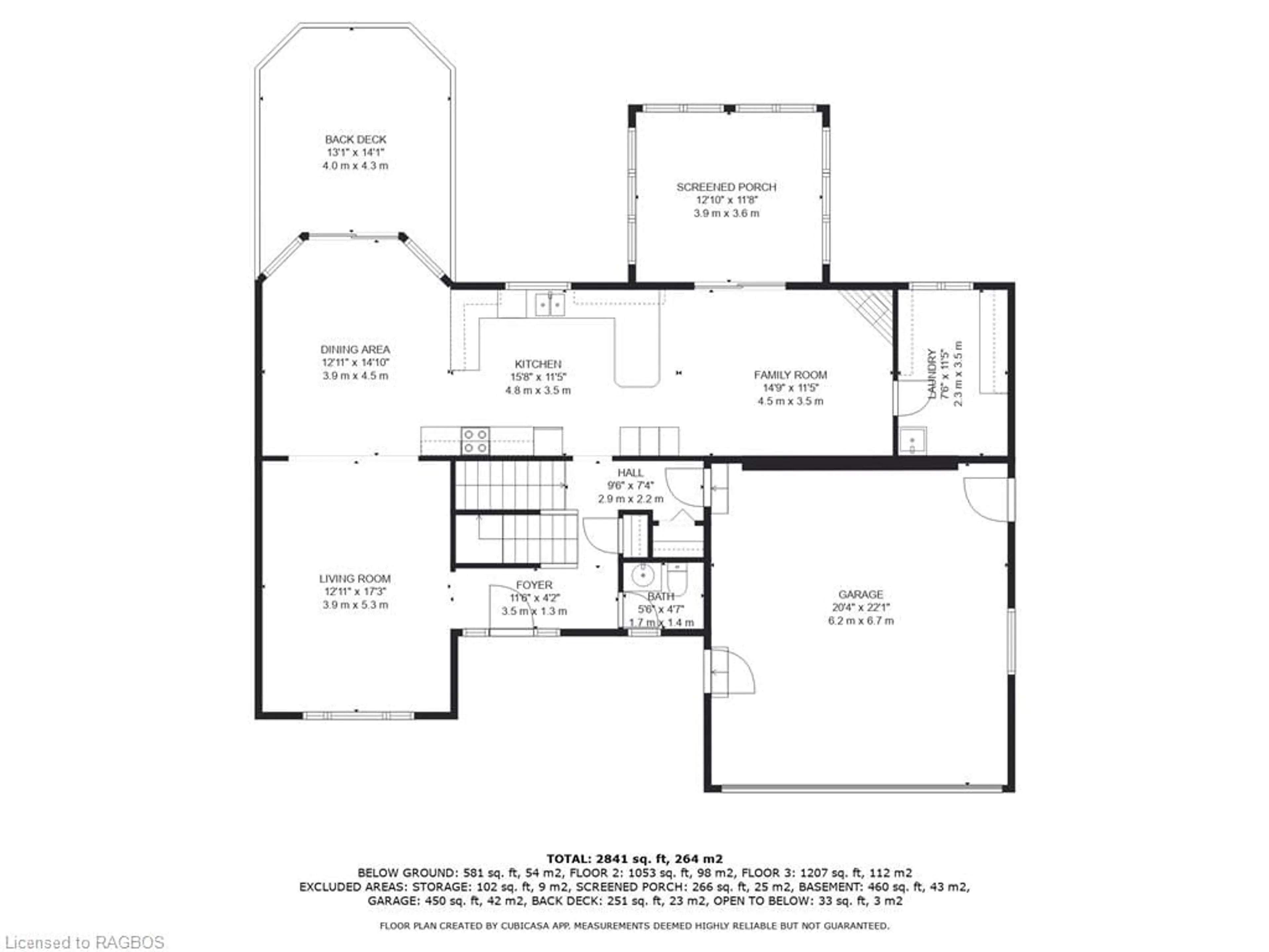 Floor plan for 222 2nd Ave, Hanover Ontario N4N 3S2