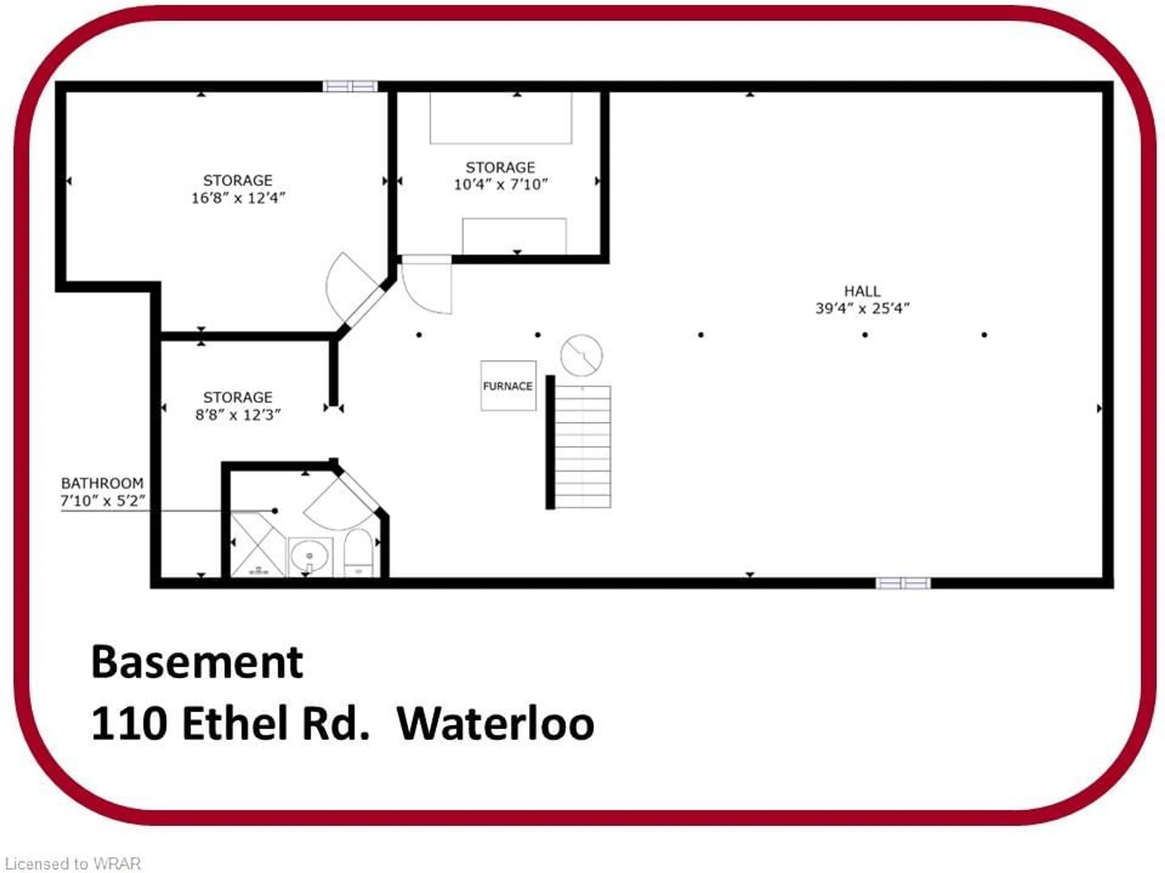 Floor plan for 110 Ethel Rd, Waterloo Ontario N2J 4G8