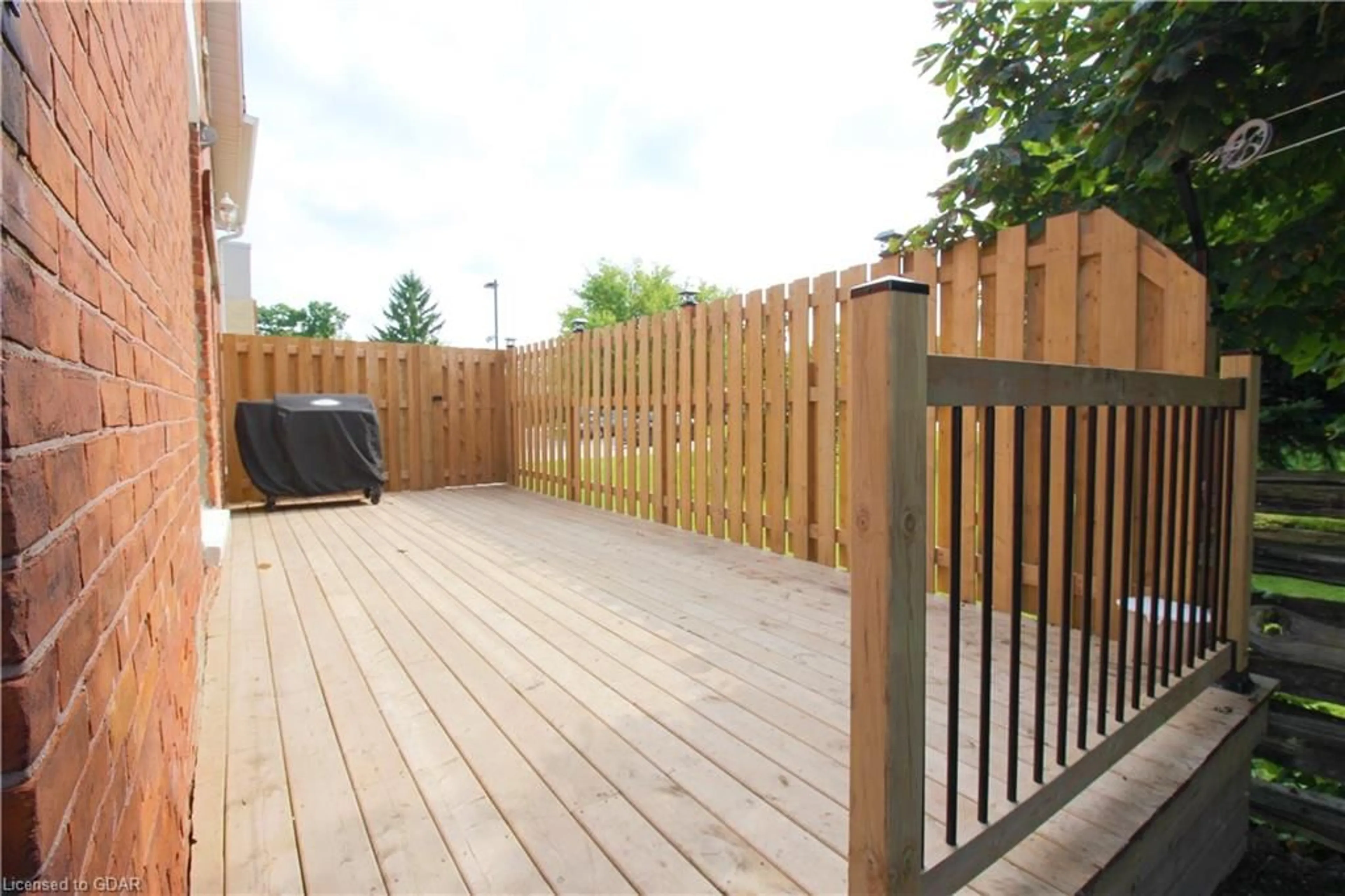 Patio, the fenced backyard for 211 George St, Arthur Ontario N0G 1A0