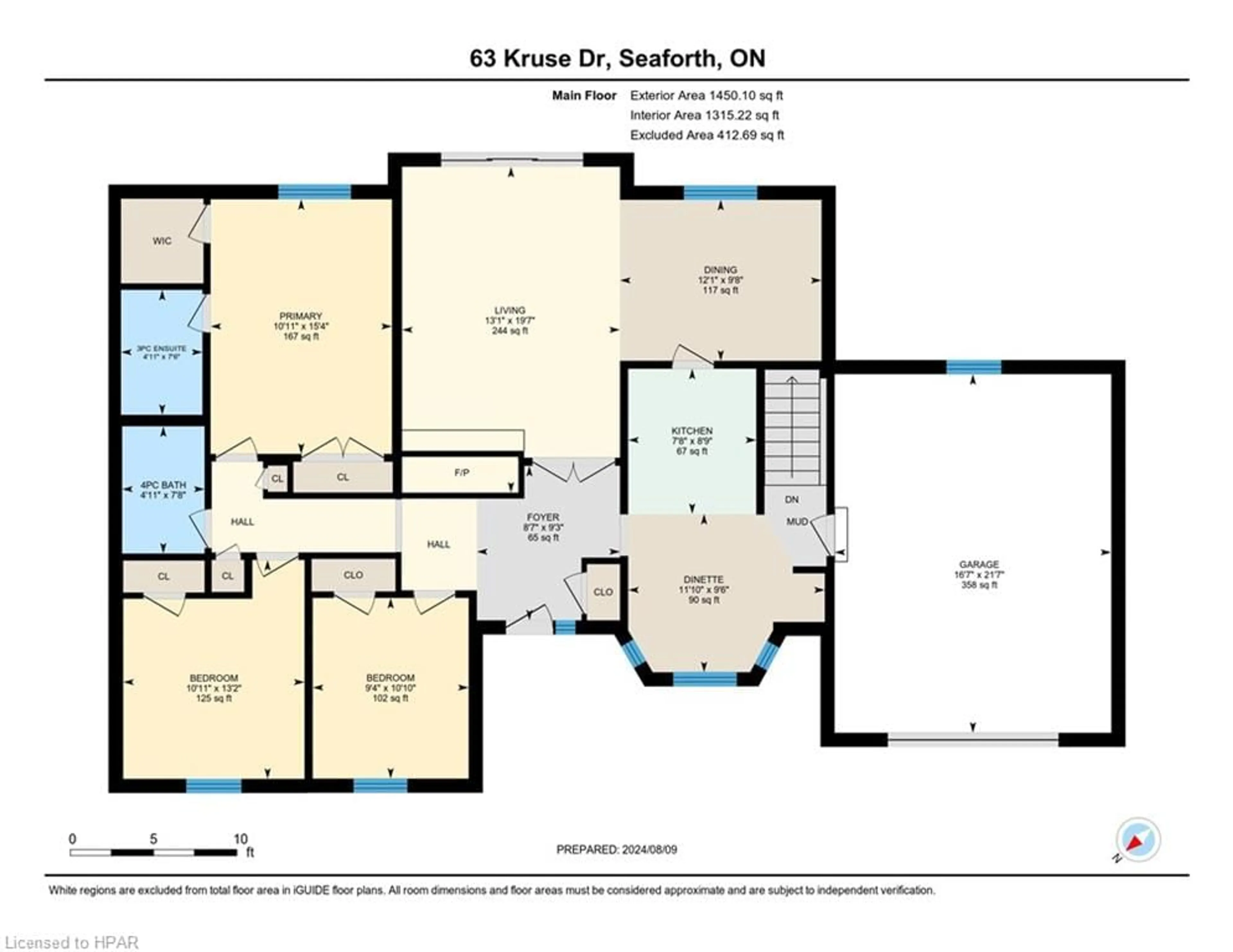 Floor plan for 63 Kruse Dr, Egmondville Ontario N0K 1G0