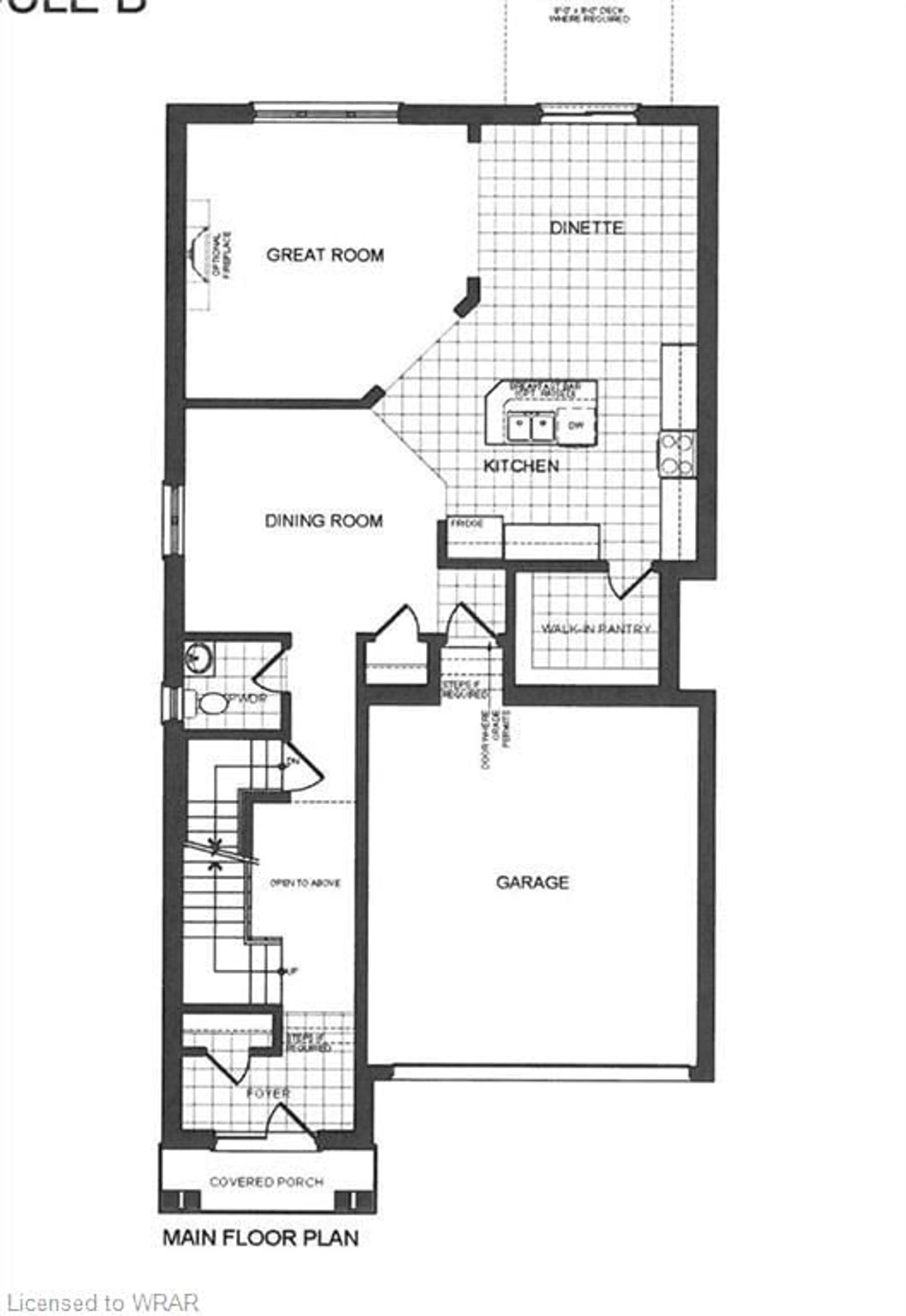 Floor plan for LOT 279 Hitchman St, Paris Ontario 000 000