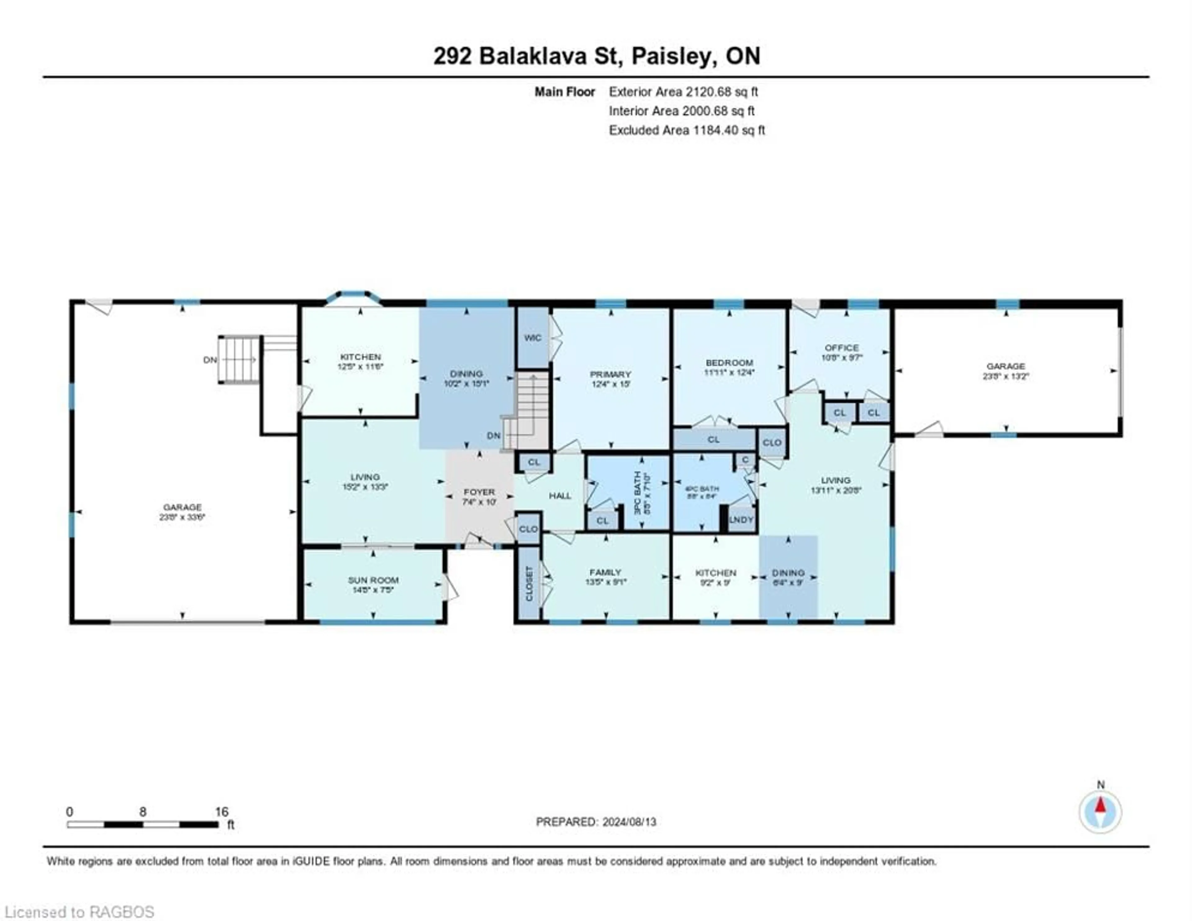 Floor plan for 292 Balaklava St, Paisley Ontario N0G 2N0