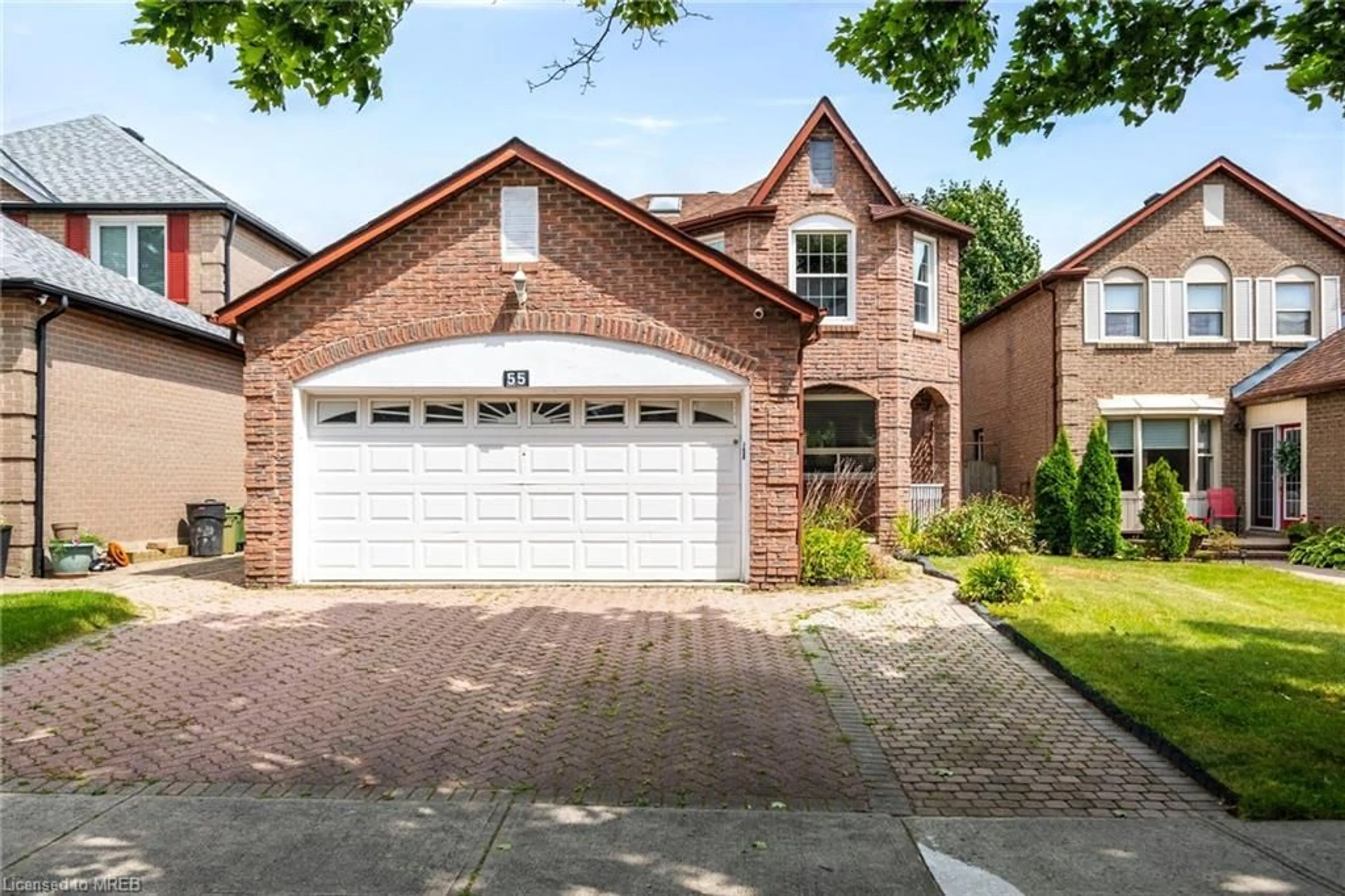 Home with brick exterior material for 55 Addley Cres, Ajax Ontario L1T 1V3