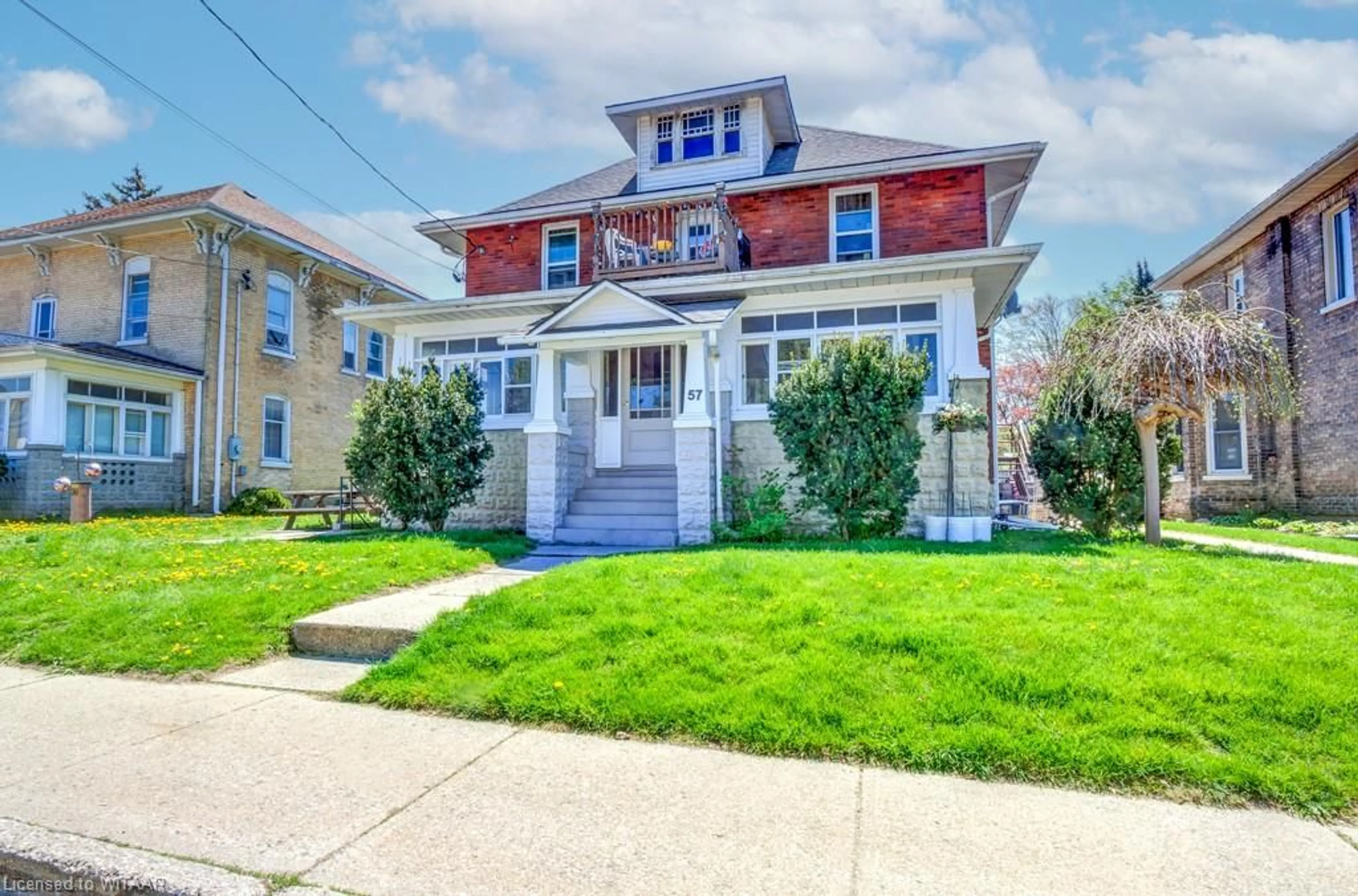 Frontside or backside of a home, the street view for 57 Baldwin St, Tillsonburg Ontario N4G 2K4