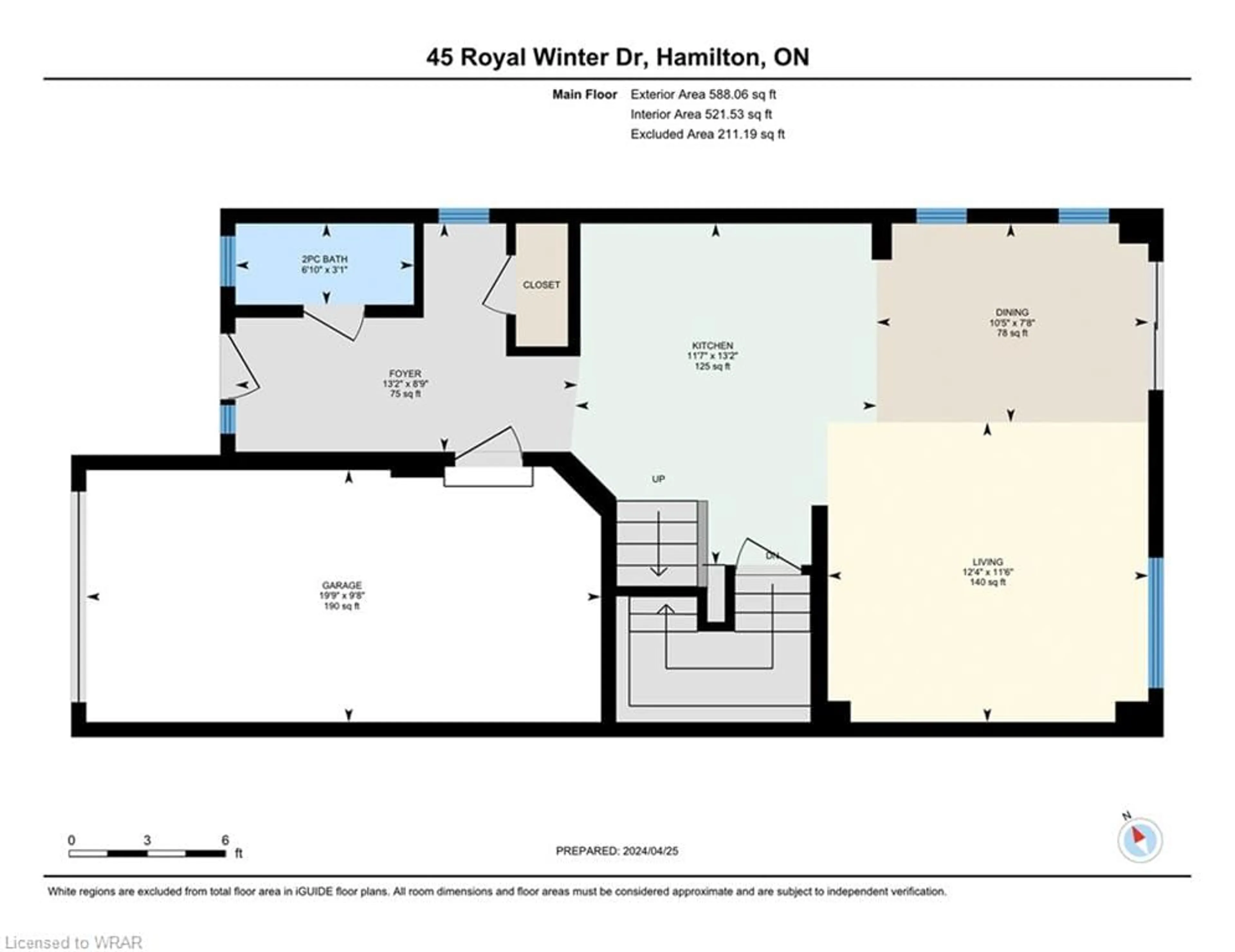 Floor plan for 45 Royal Winter Dr #32, Binbrook Ontario L0R 1C0