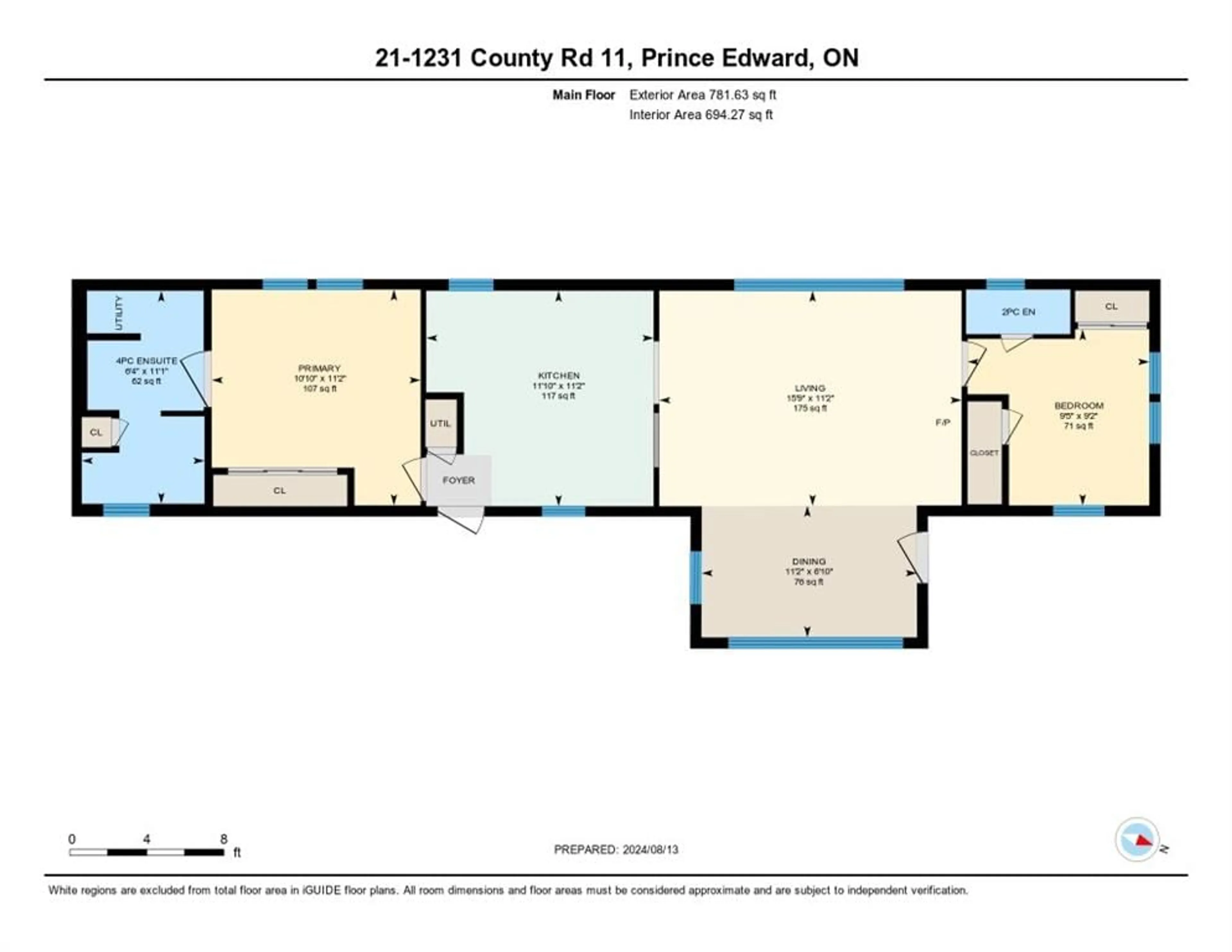 Floor plan for 1231 County 11 Rd #21, Prince Edward County Ontario K0K 2T0