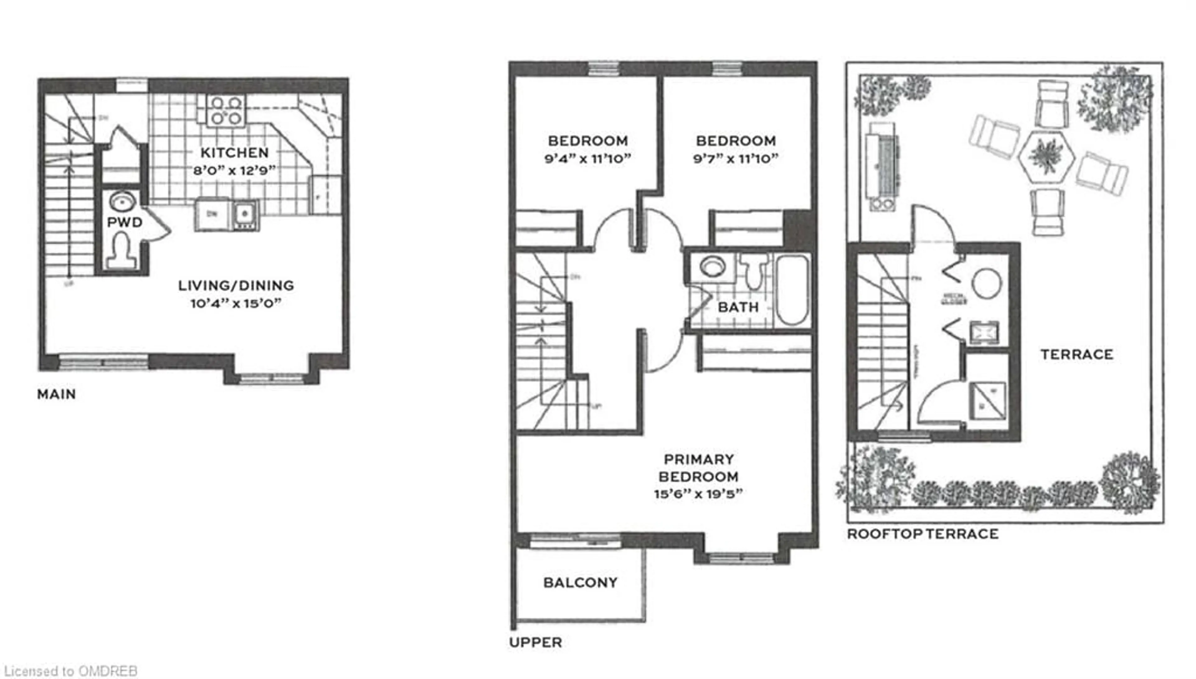 Floor plan for 721 Lawrence Avenue West Ave #84, Toronto Ontario M6A 1B4