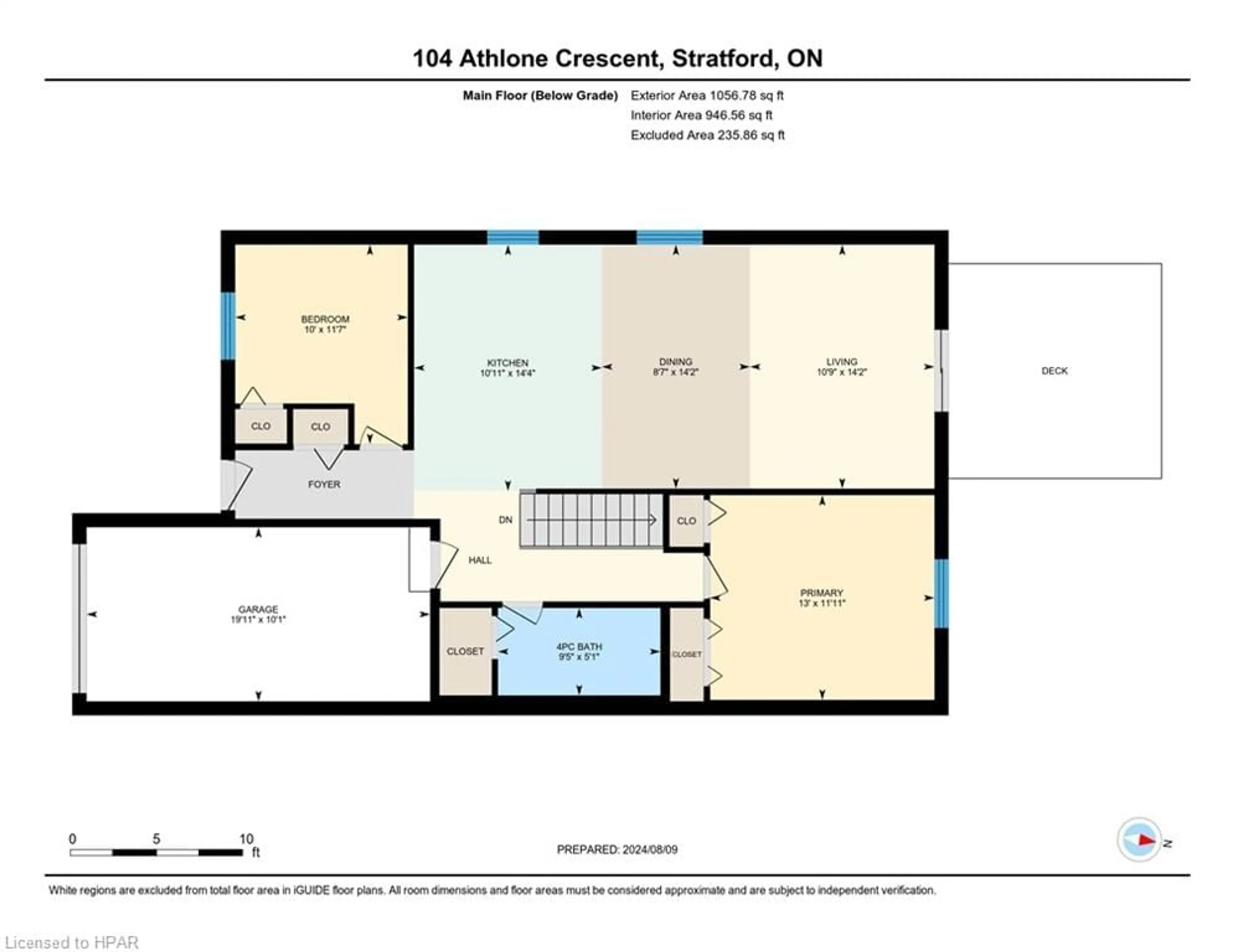 Floor plan for 104 Athlone Cres, Stratford Ontario N4Z 1H8