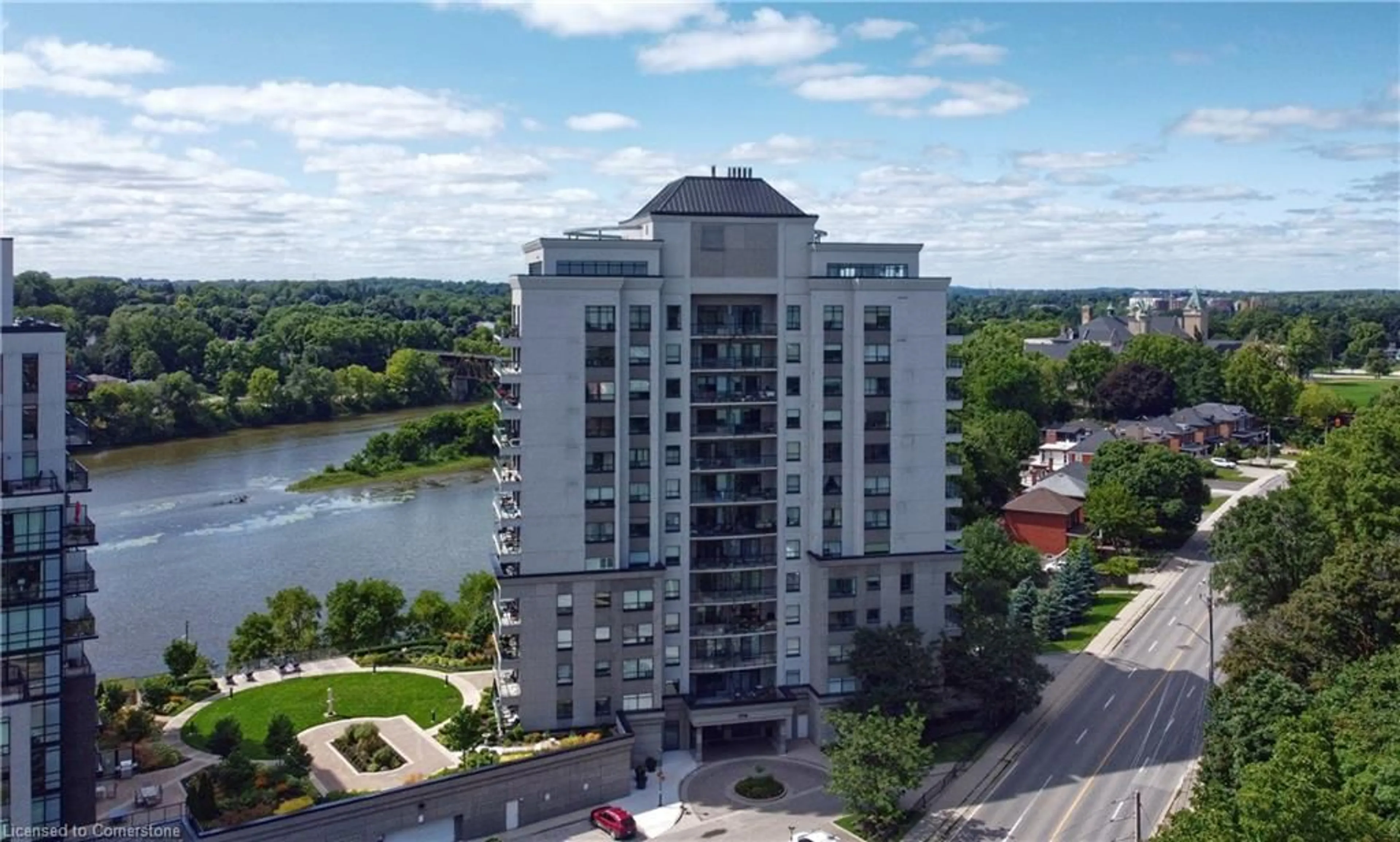 A pic from exterior of the house or condo, the view of lake or river for 170 Water St #310, Cambridge Ontario N1R 3B6