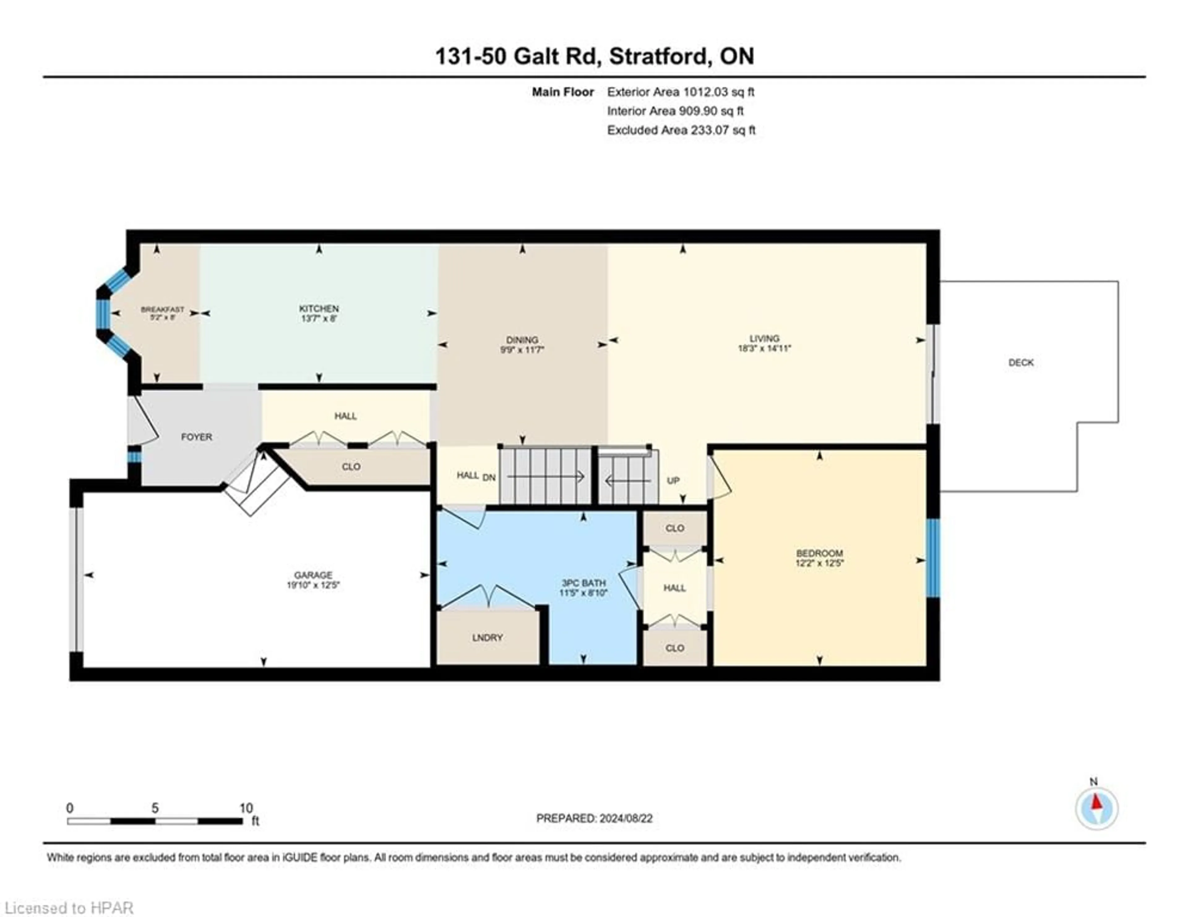 Floor plan for 50 Galt Road Rd #131, Stratford Ontario N5A 0B2