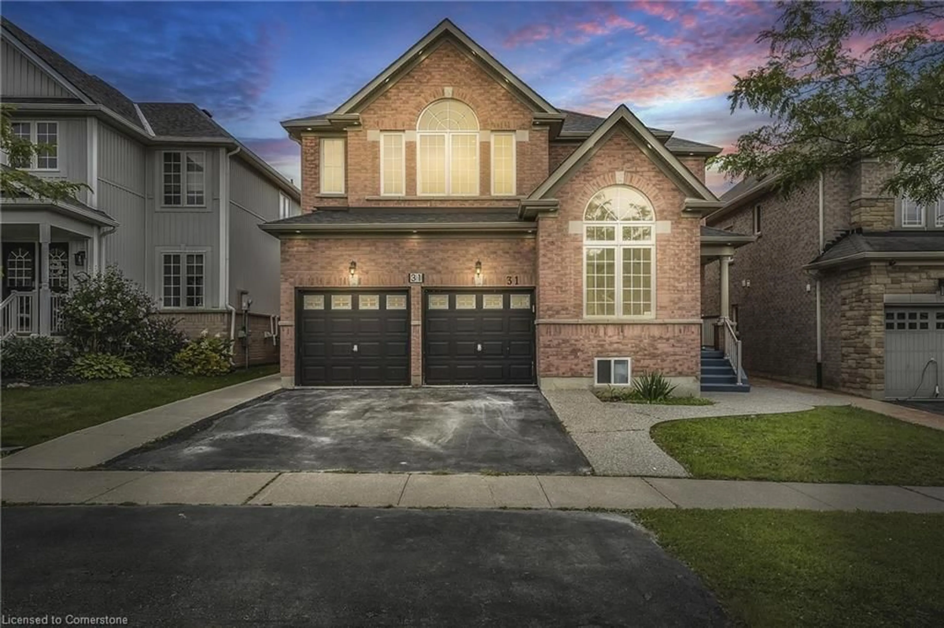 Home with brick exterior material for 31 Hansford Dr, Brantford Ontario N3T 0B6