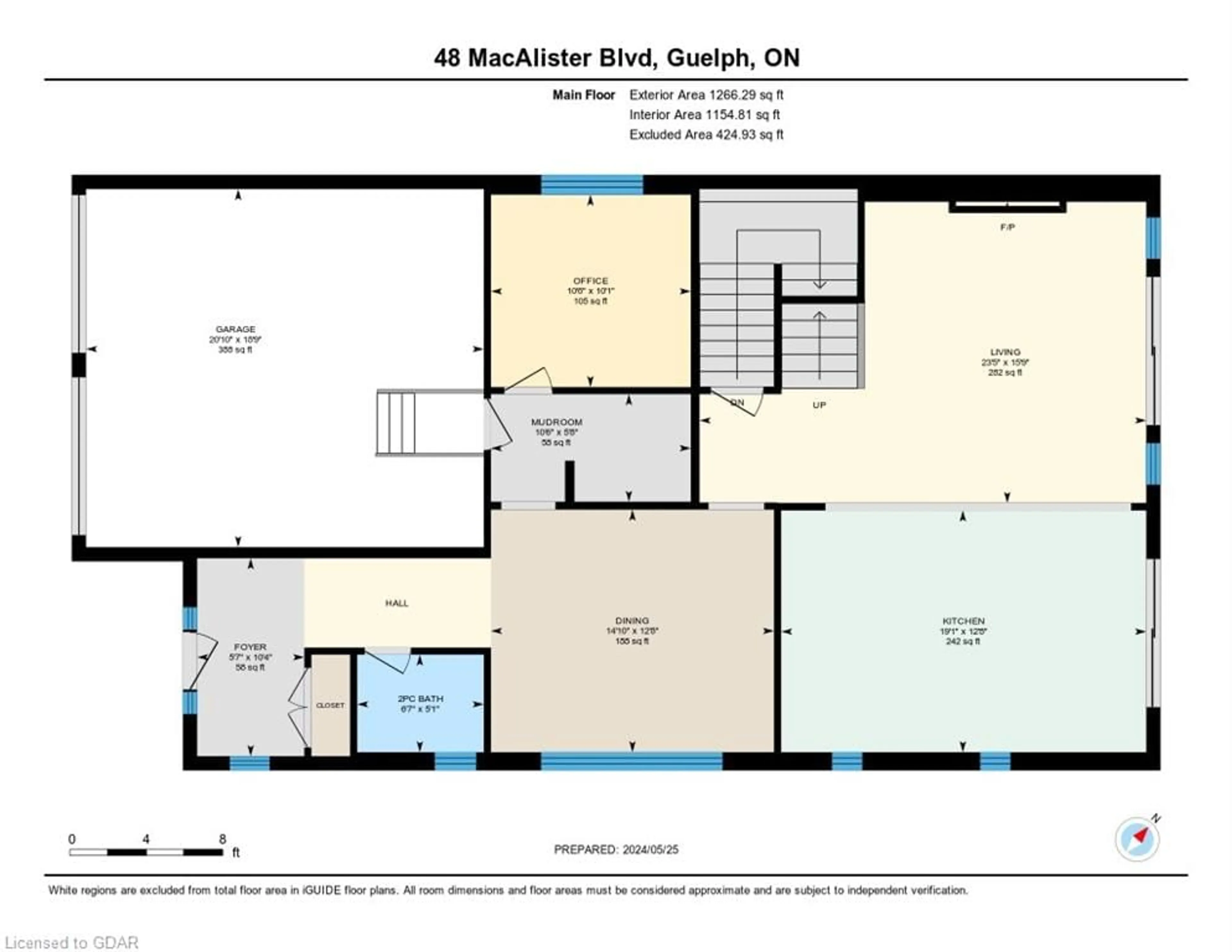 Floor plan for 48 Macalister Boulevard, Guelph Ontario N1G 0G6