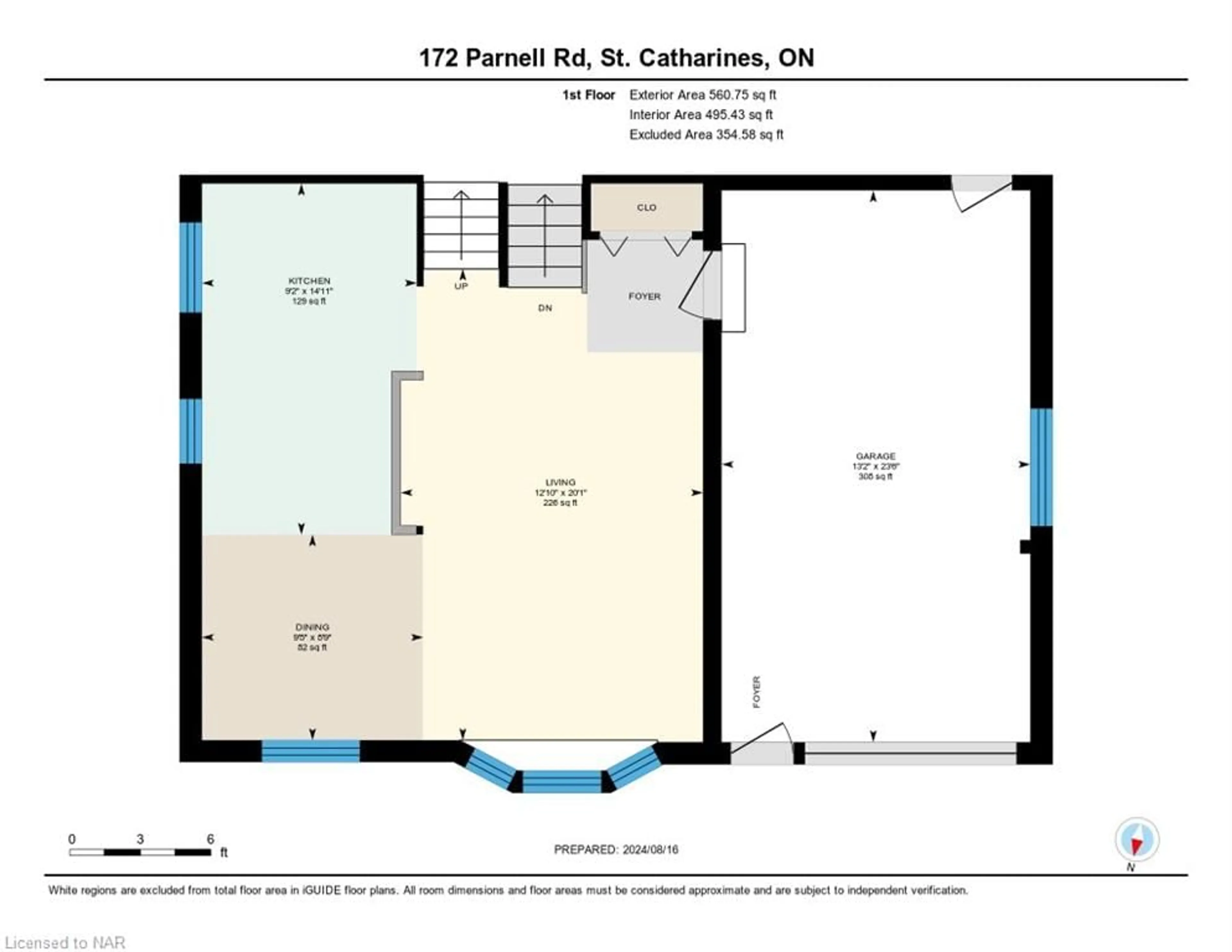 Floor plan for 172 Parnell Rd, St. Catharines Ontario L2M 1V6