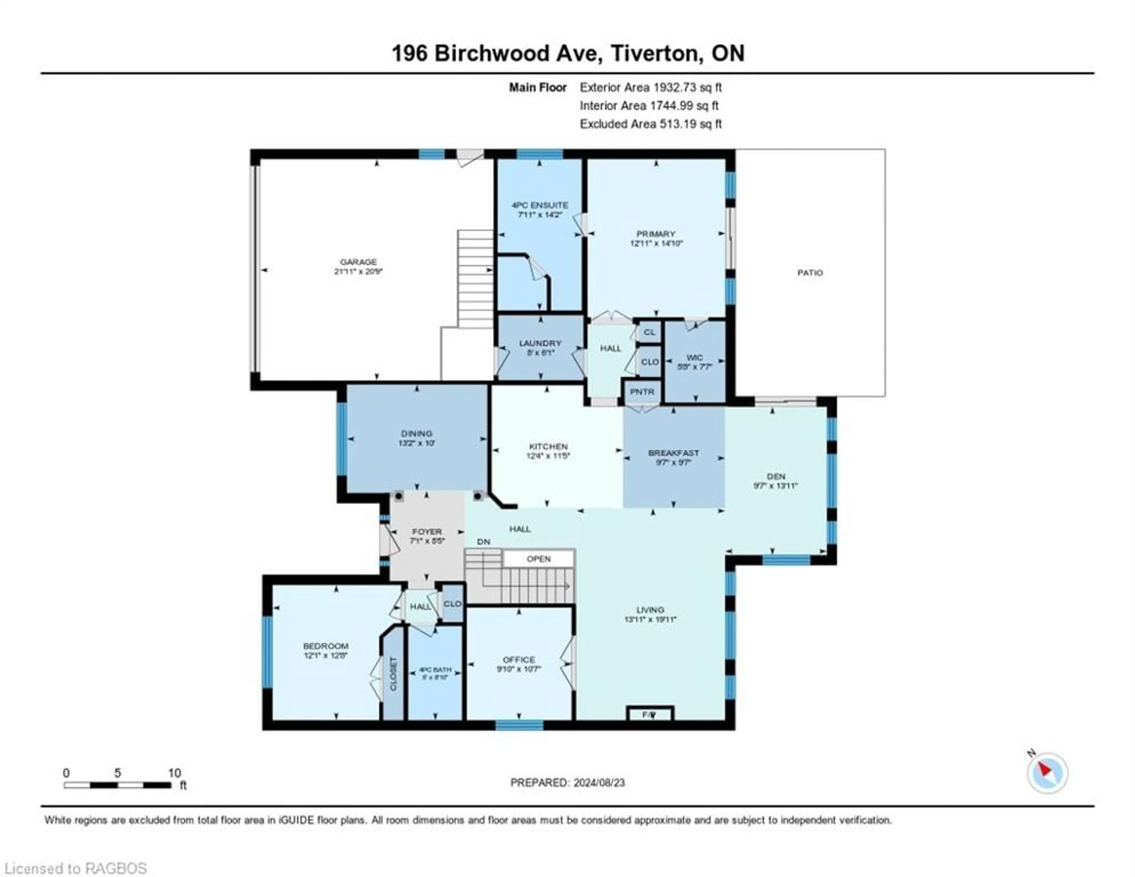 Floor plan for 196 Birchwood Ave, Kincardine Ontario N0G 2T0