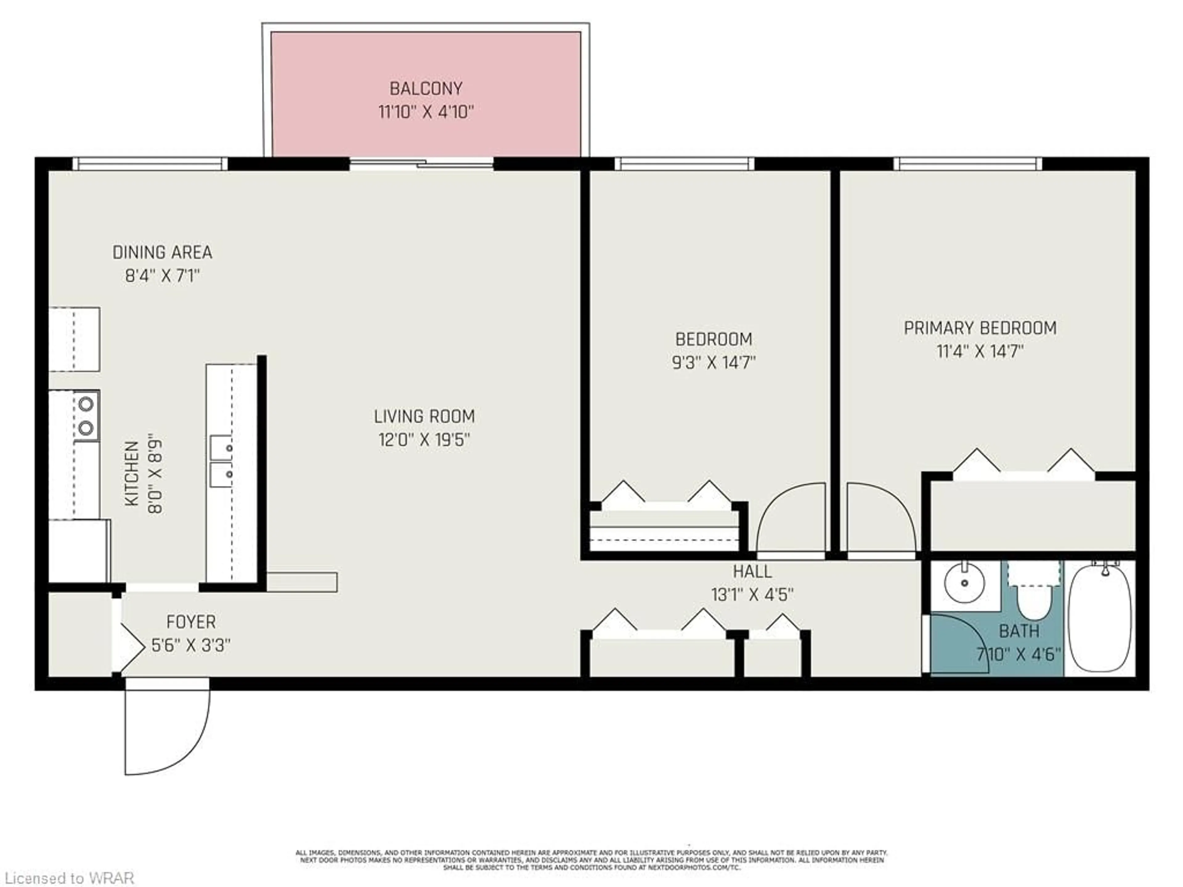 Floor plan for 283 Fairway Rd #501, Kitchener Ontario N2A 2P1