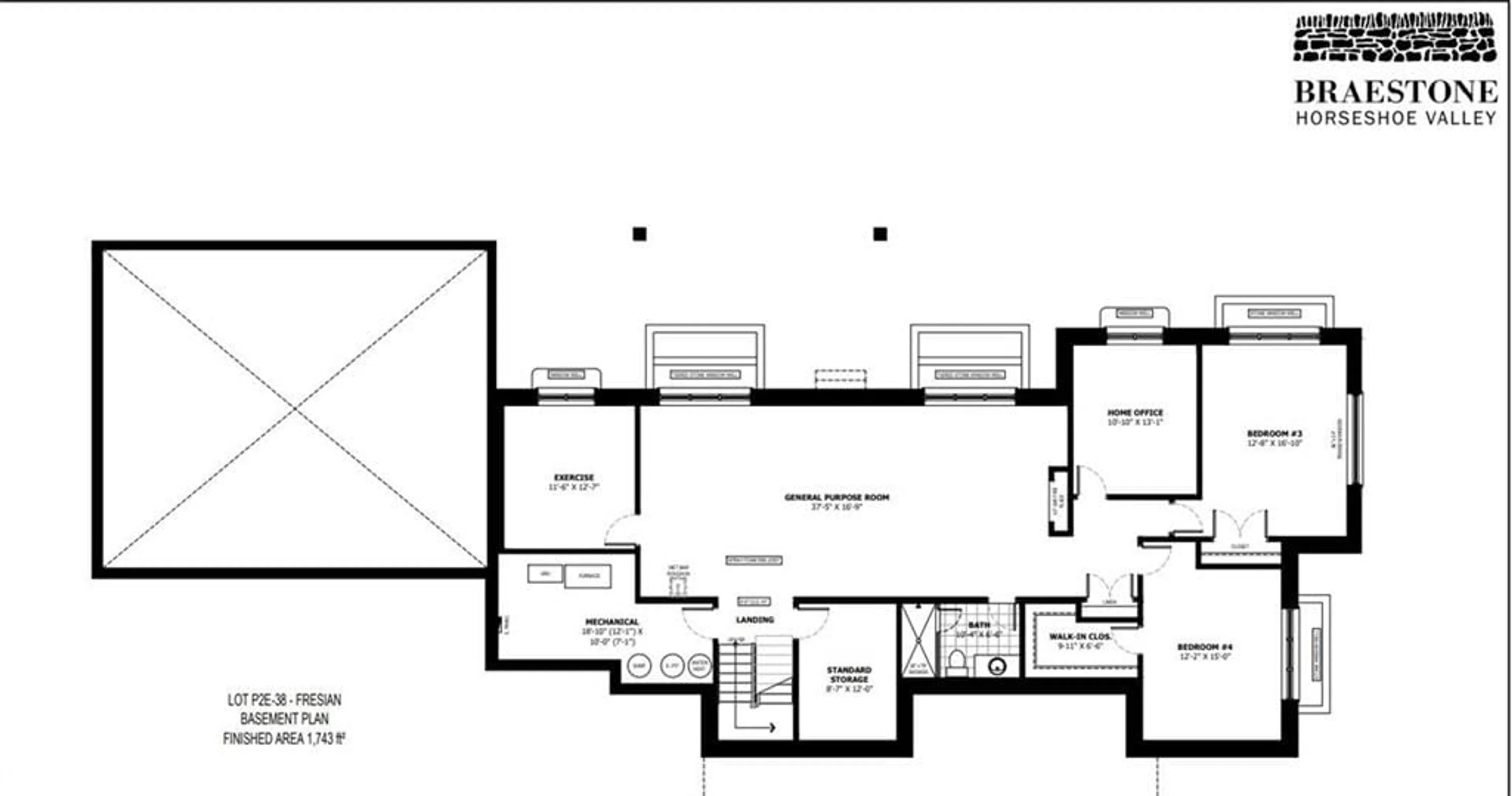 Floor plan for LT 38 Friesian Crt, Oro-Medonte Ontario L0K 1E0