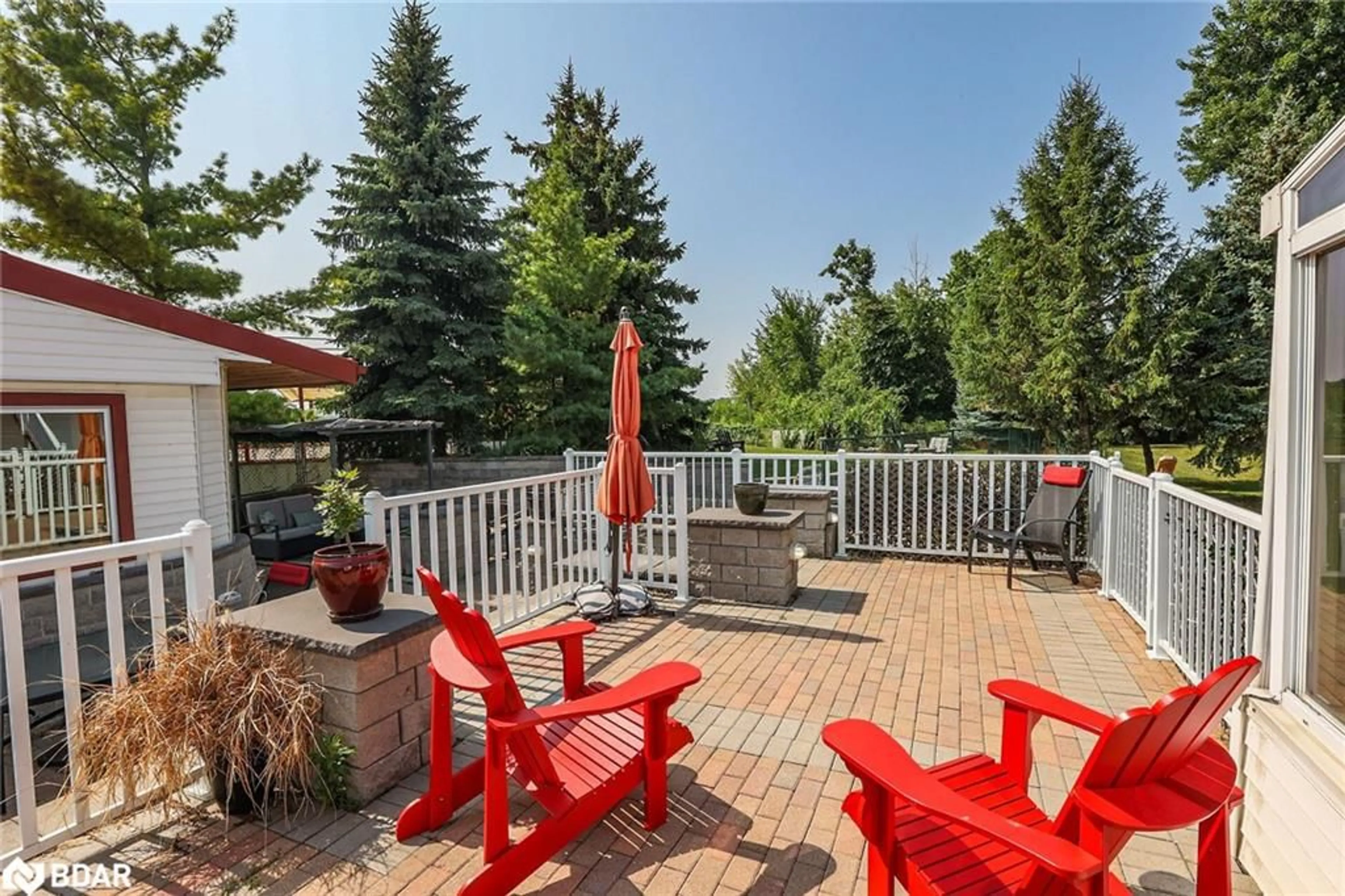 Patio, the fenced backyard for 1027 Niagara Stone Rd, Niagara-on-the-Lake Ontario L0S 1J0