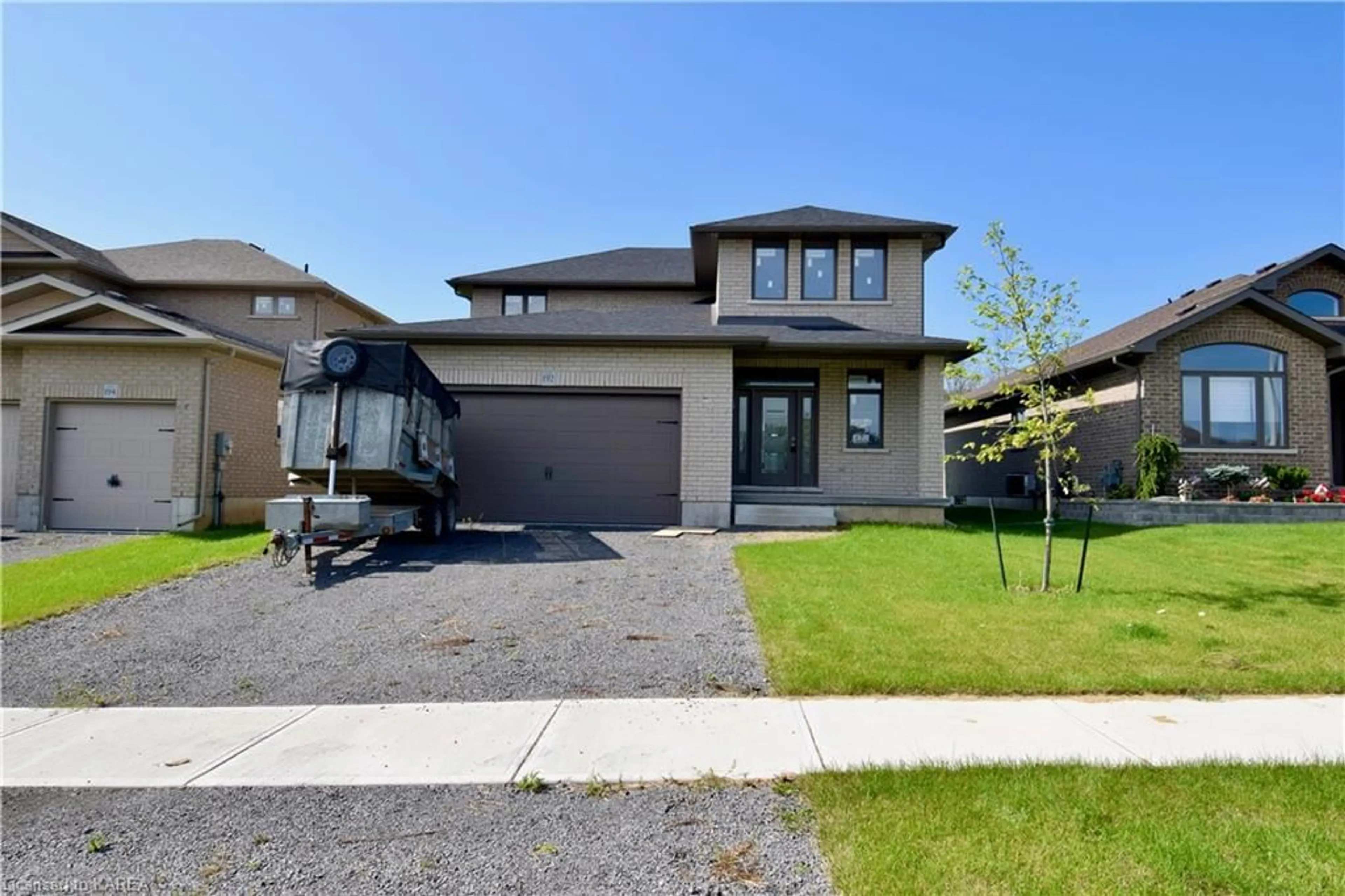 Frontside or backside of a home, the street view for 192 Cherrywood Pky, Napanee Ontario K7R 0E2