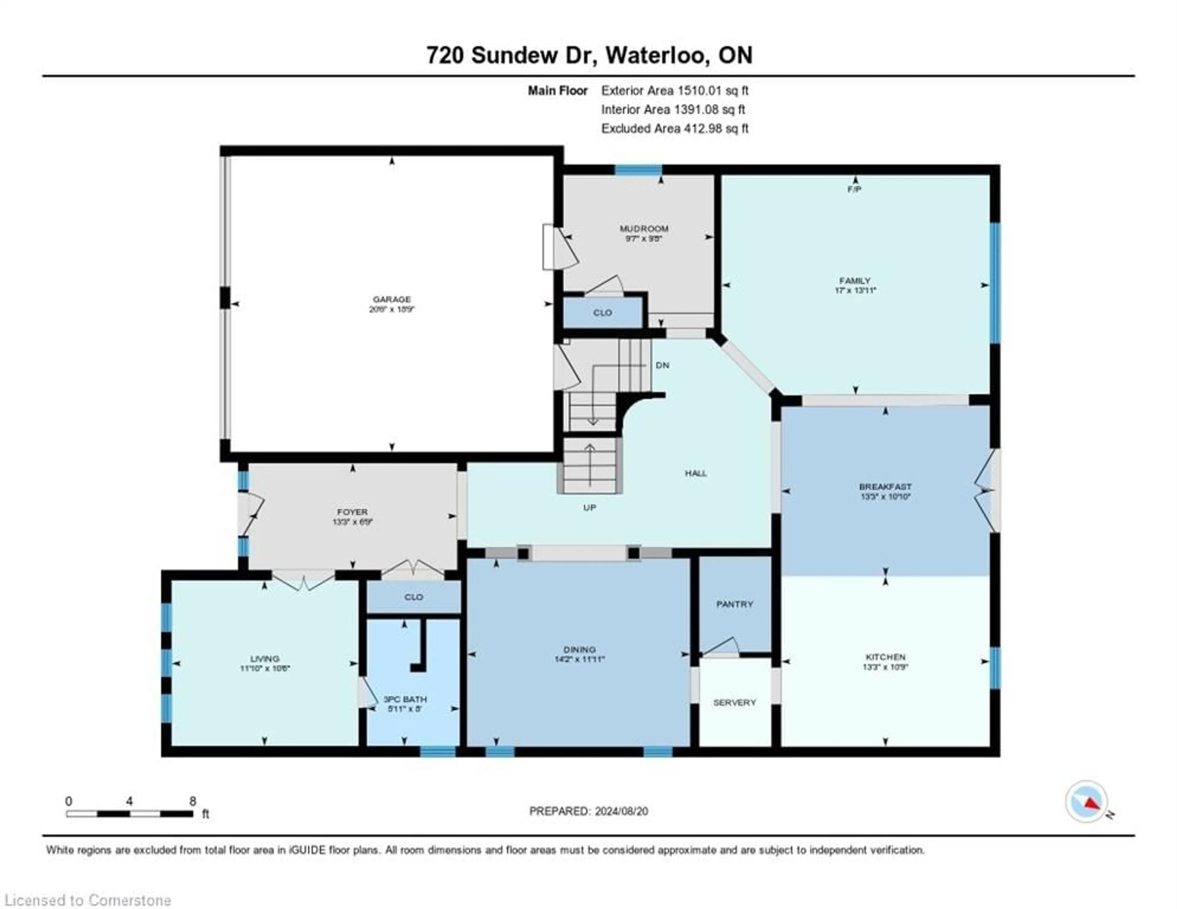 Floor plan for 720 Sundew Dr, Waterloo Ontario N2V 0C4