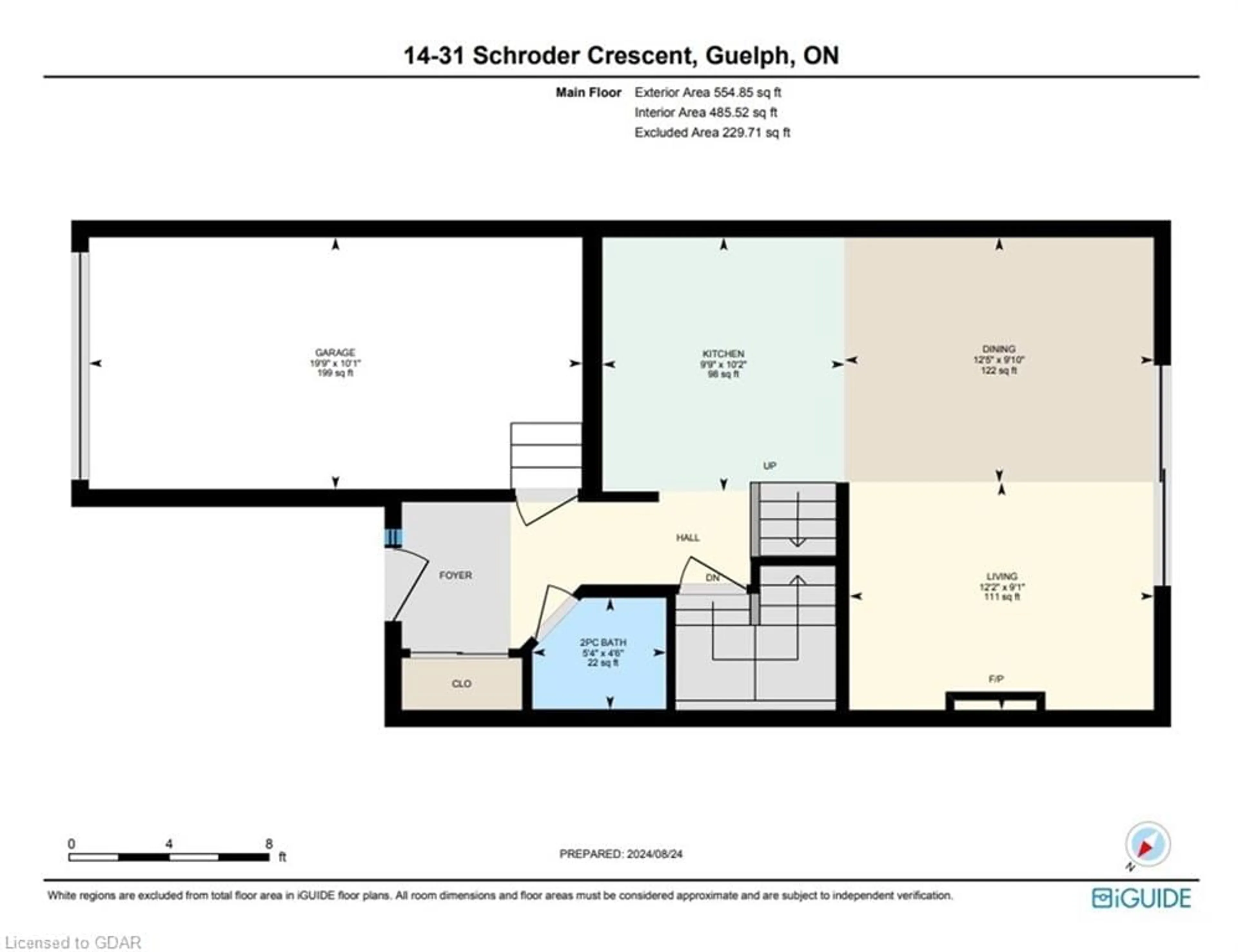 Floor plan for 31 Schroder Cres #14, Guelph Ontario N1E 7M6