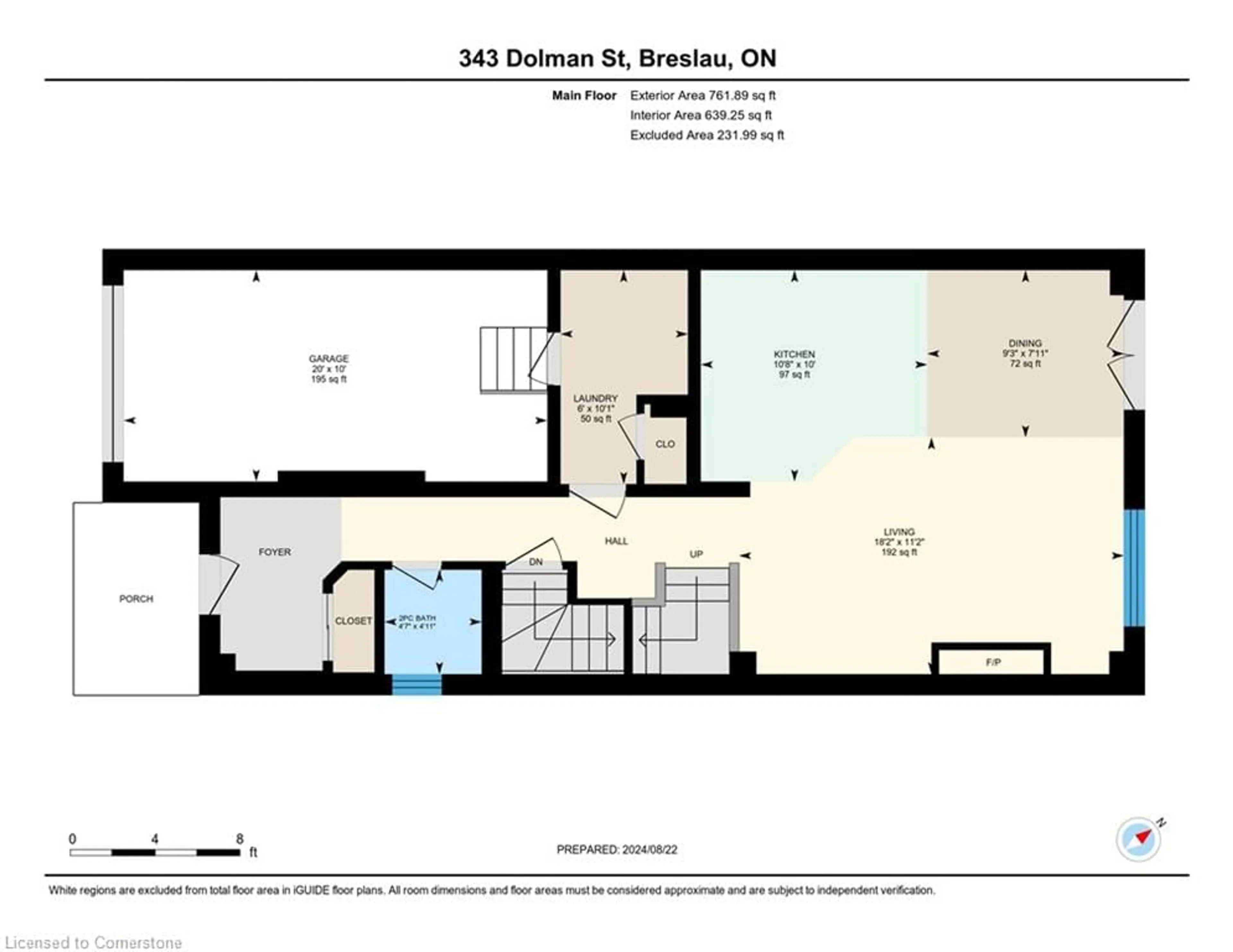 Floor plan for 343 Dolman Street, Breslau Ontario N0B 1M0