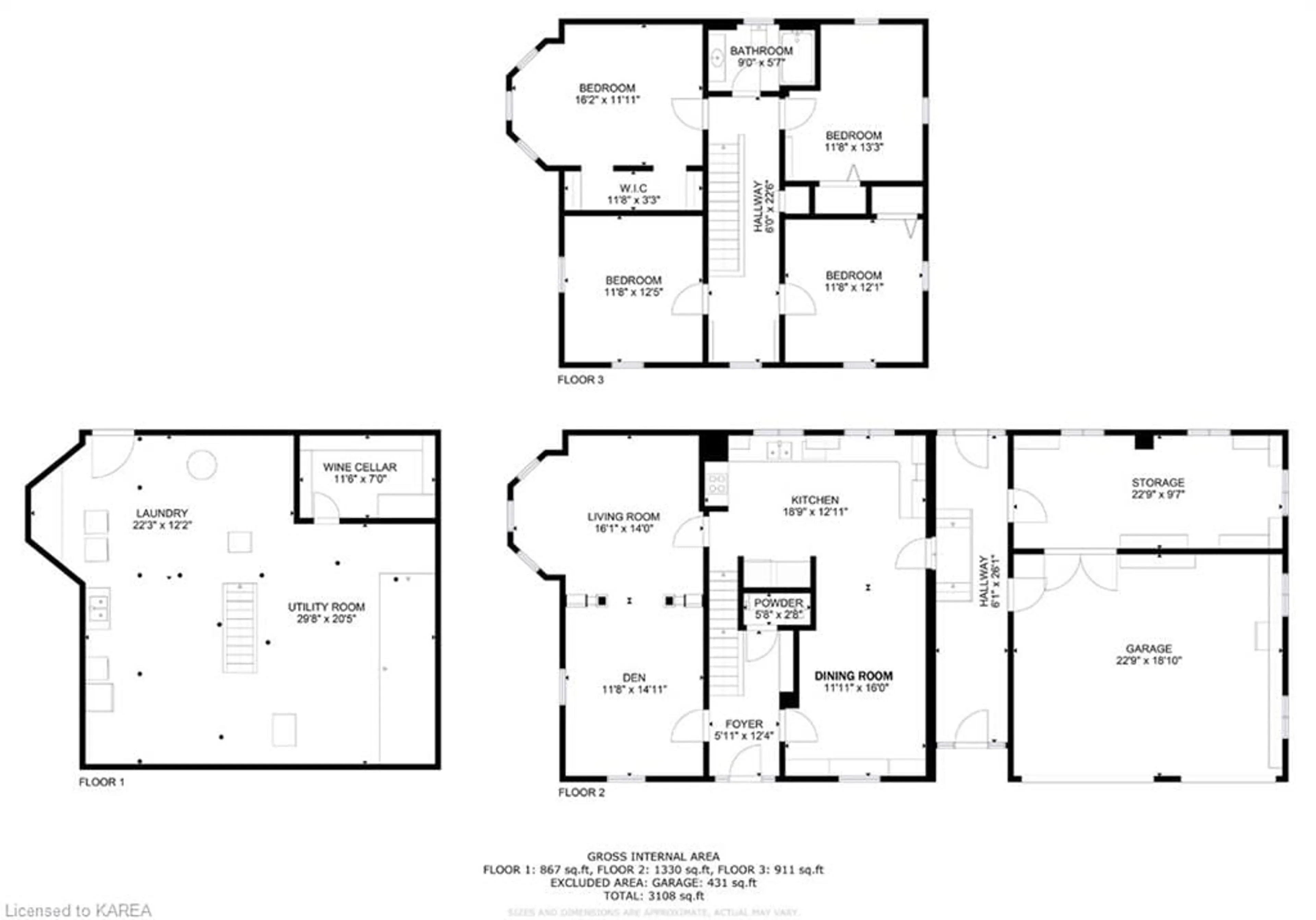 Floor plan for 4136 Boyce Rd, Harrowsmith Ontario K0H 1V0