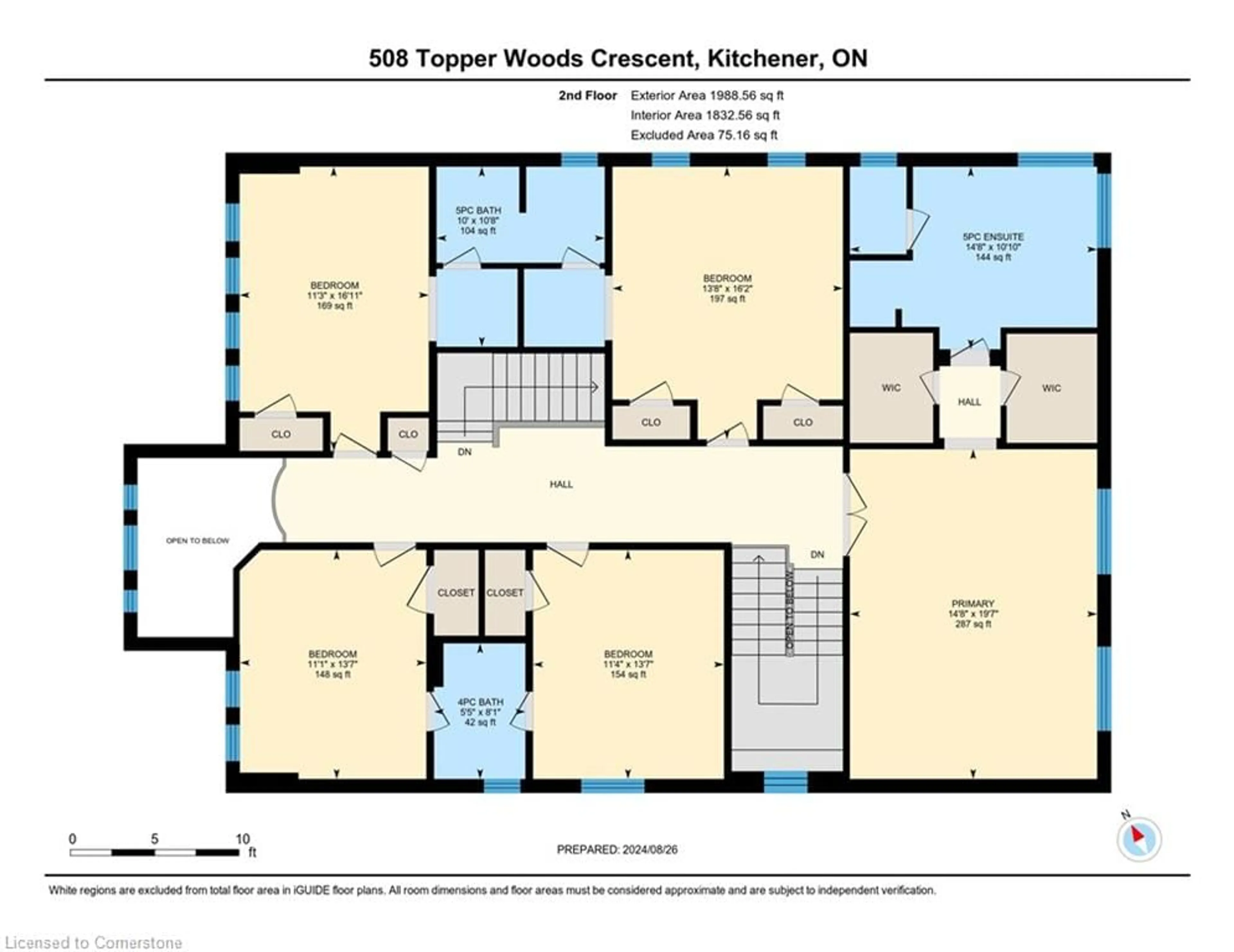 Floor plan for 508 Topper Woods Cres, Kitchener Ontario N2P 2Y4