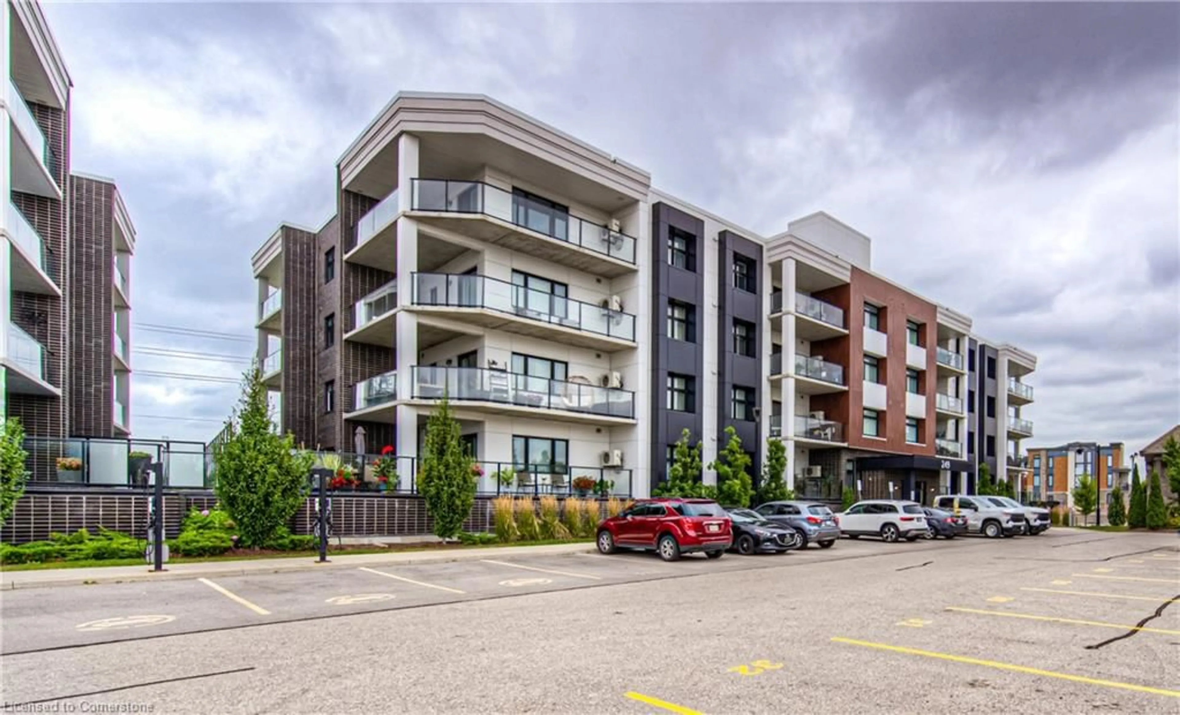 A pic from exterior of the house or condo, the front or back of building for 249 Grey Silo Rd #303, Waterloo Ontario N2K 0G8