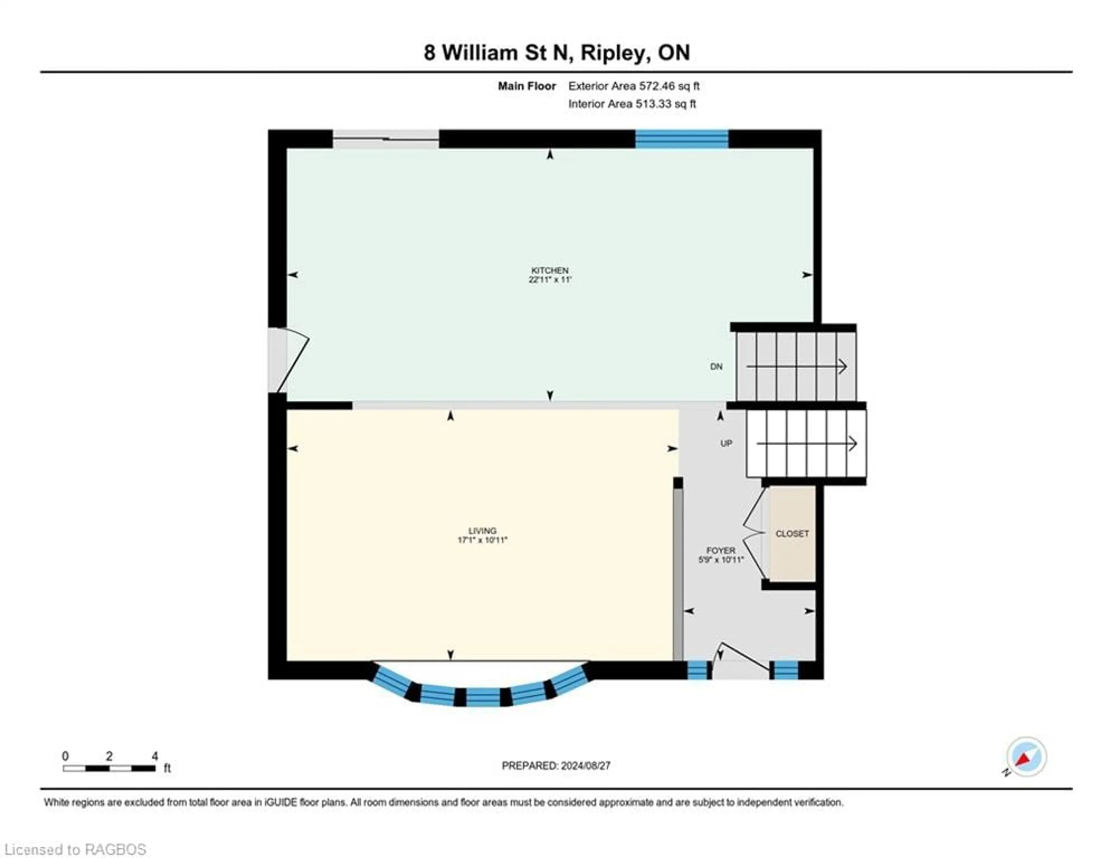 Floor plan for 8 William St, Ripley Ontario N0G 2R0