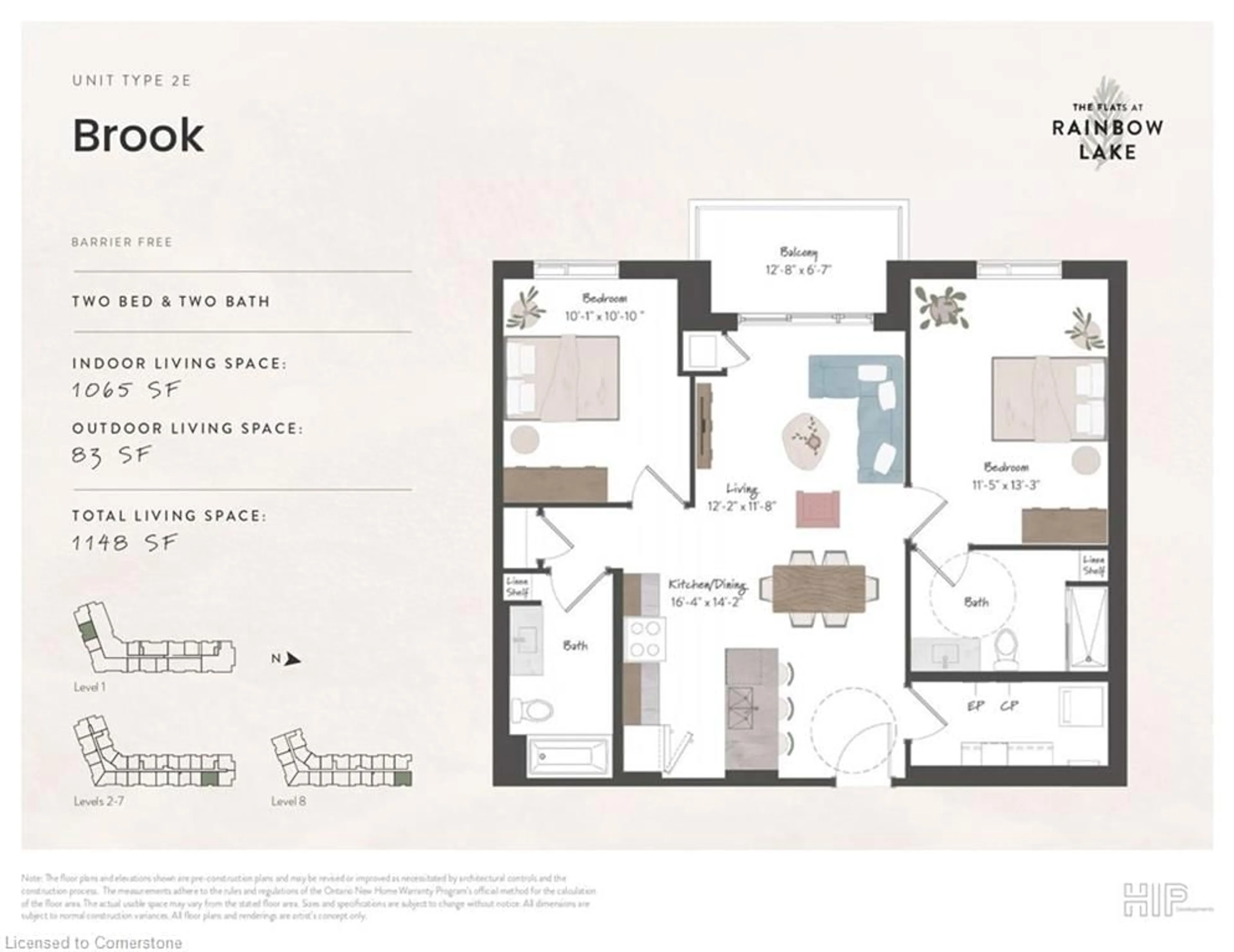 Floor plan for 525 New Dundee Rd #105, Kitchener Ontario N2P 0K8