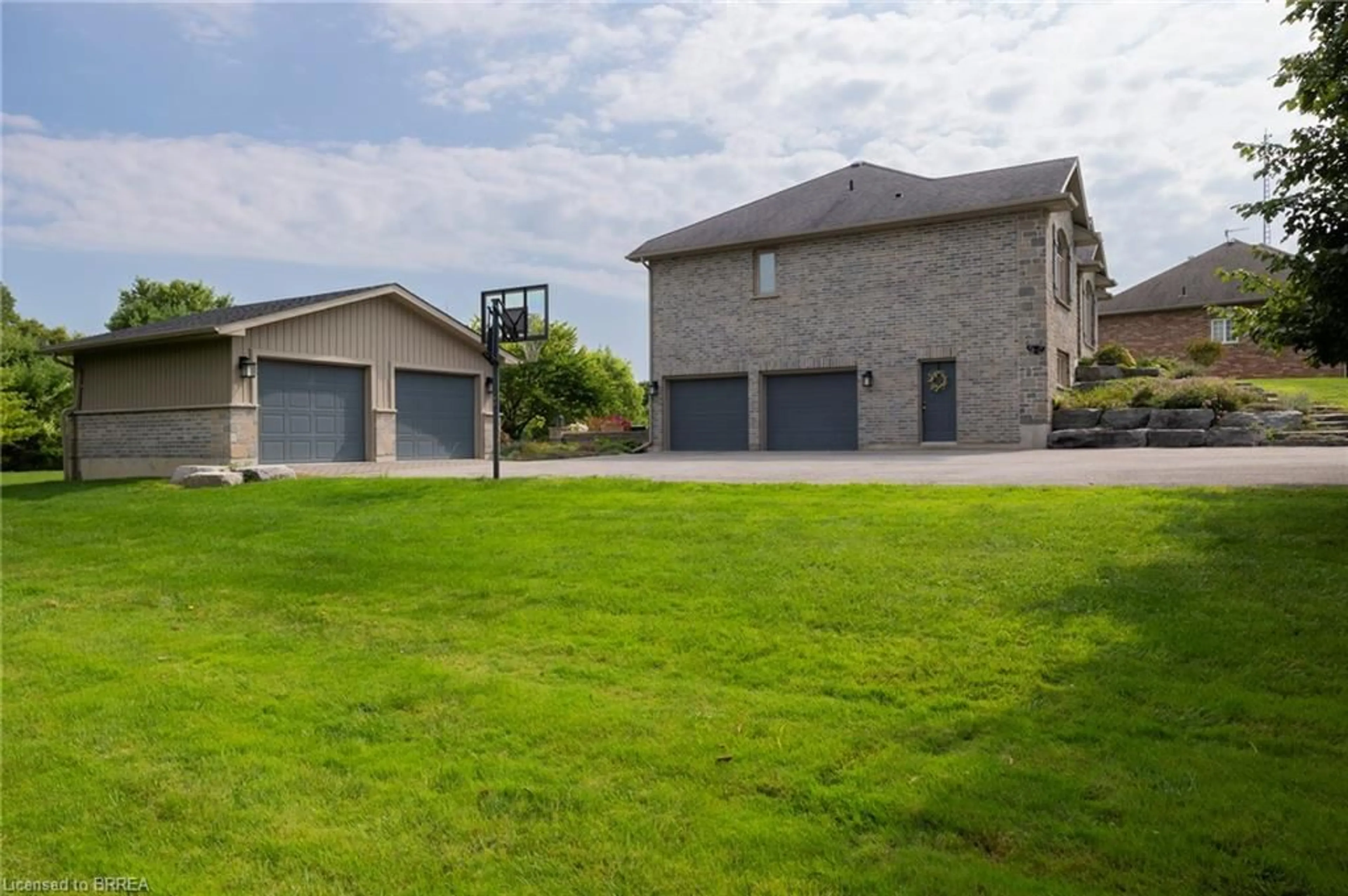 Frontside or backside of a home, the fenced backyard for 259 Mcgill Rd, Mount Pleasant Ontario N0E 1K0