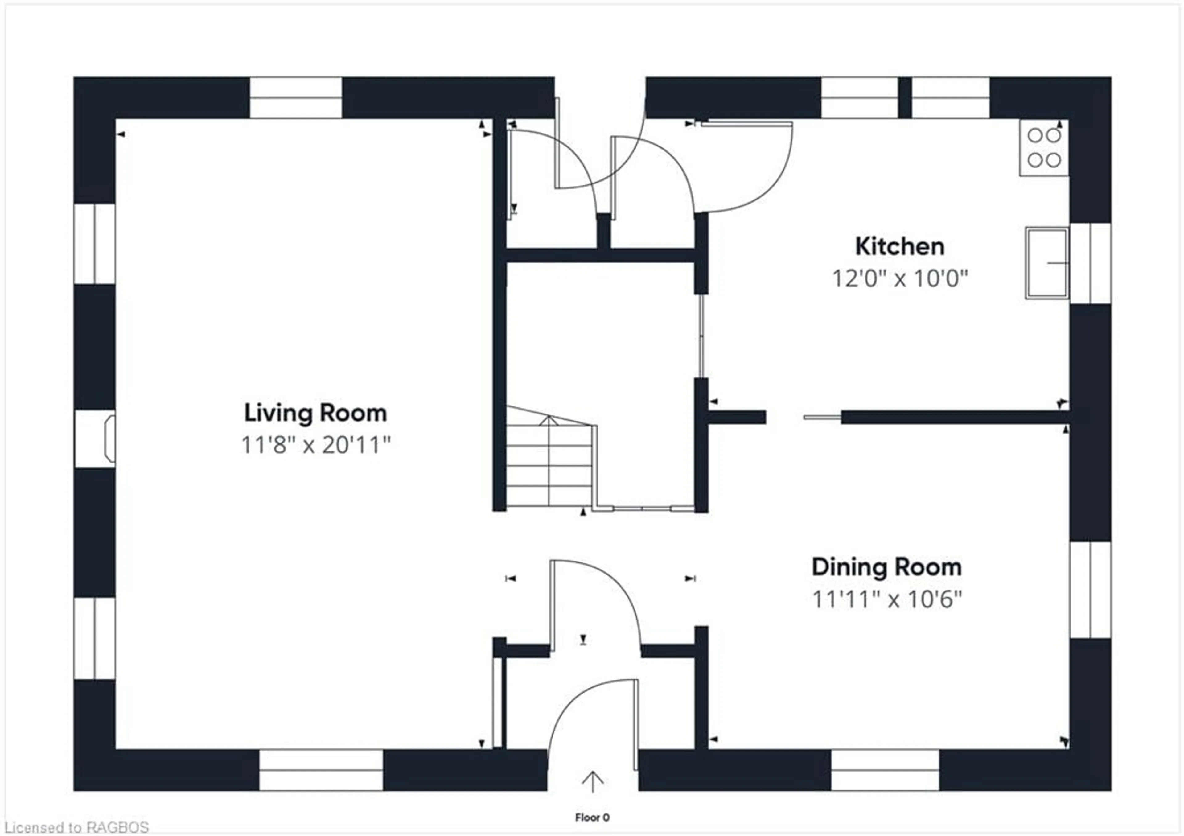 Floor plan for 215 Catherine St, Wingham Ontario N0G 2W0