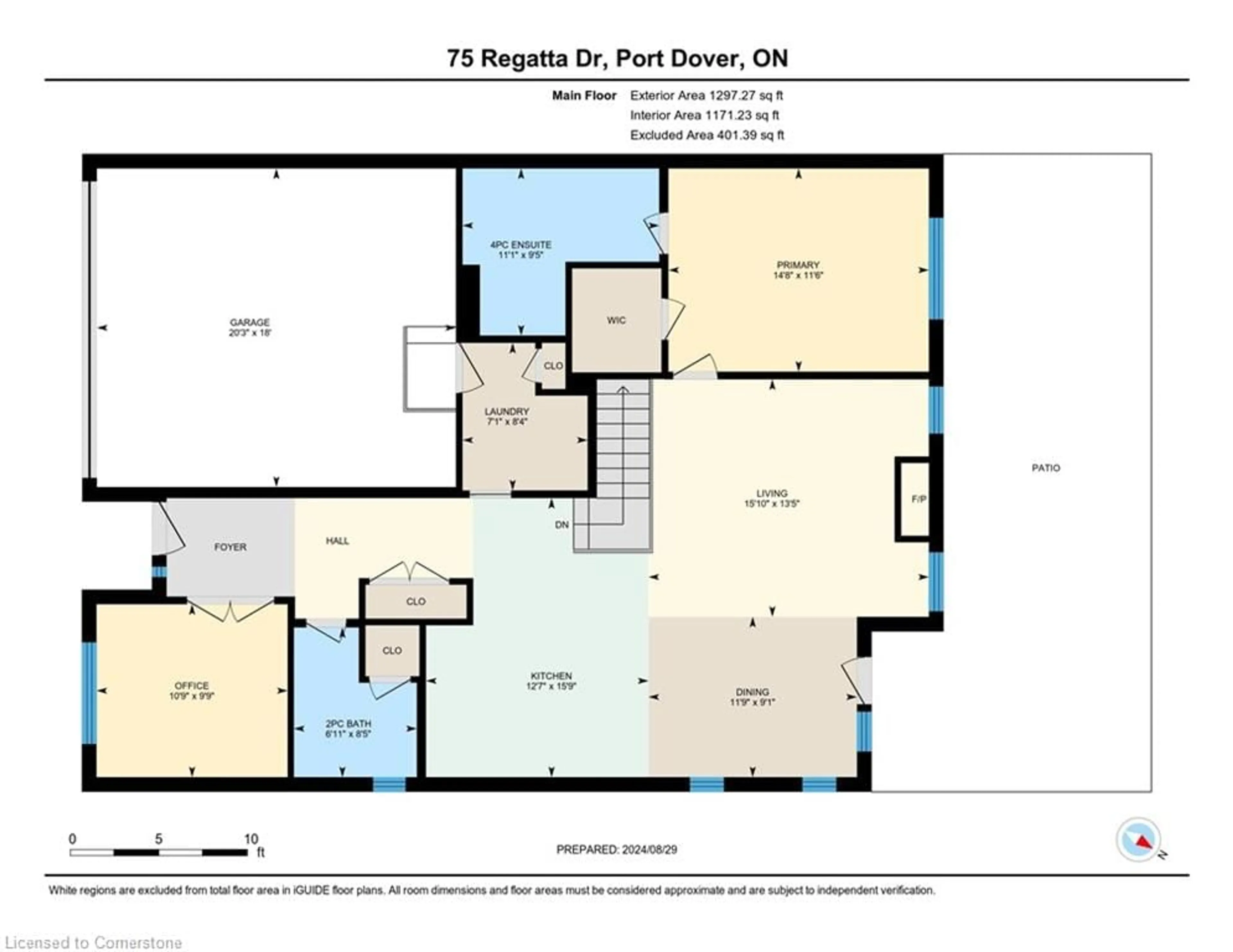 Floor plan for 75 Regatta Drive Dr #85, Port Dover Ontario N0A 1N3