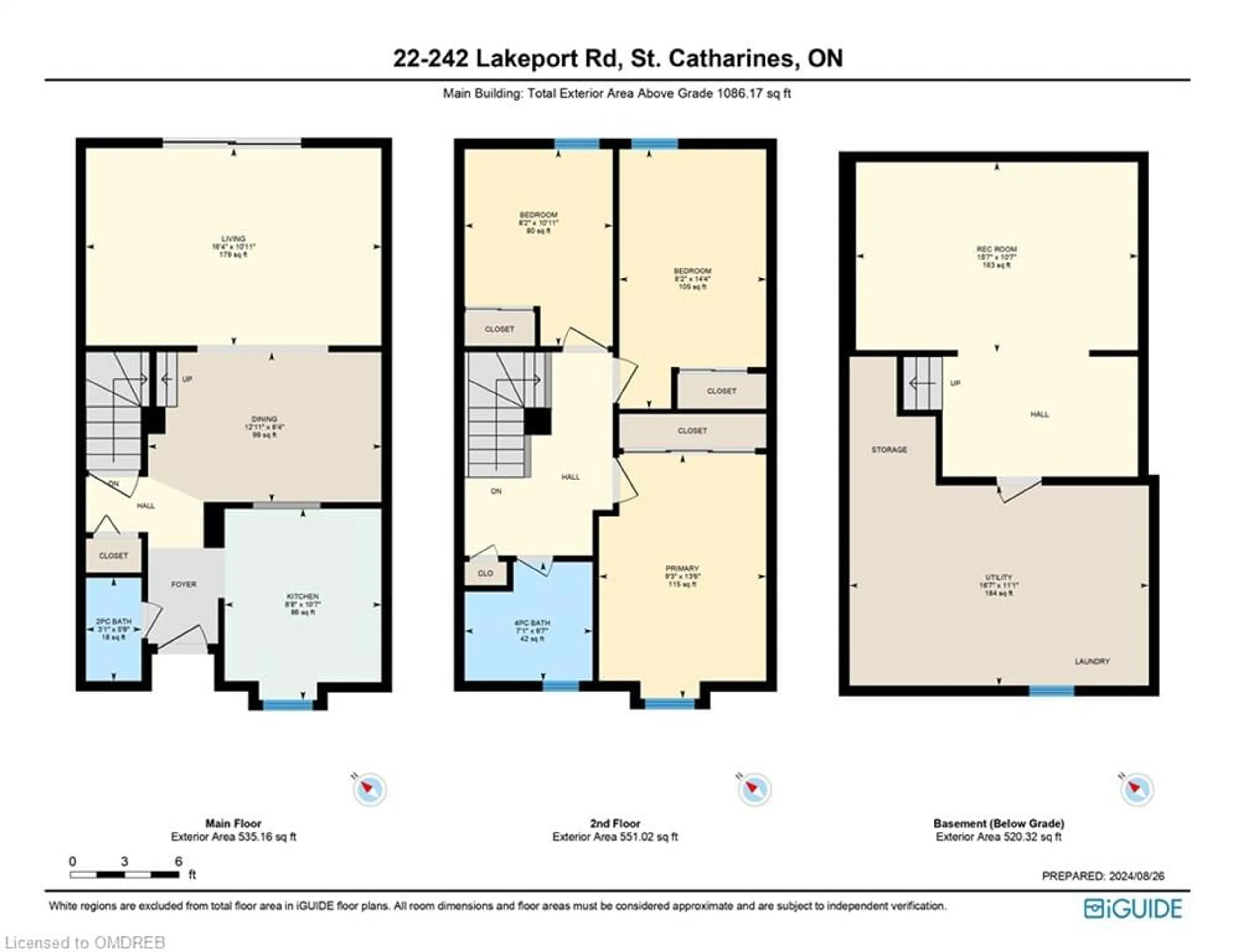 Floor plan for 242 Lakeport Rd #22, St. Catharines Ontario L2N 6V2