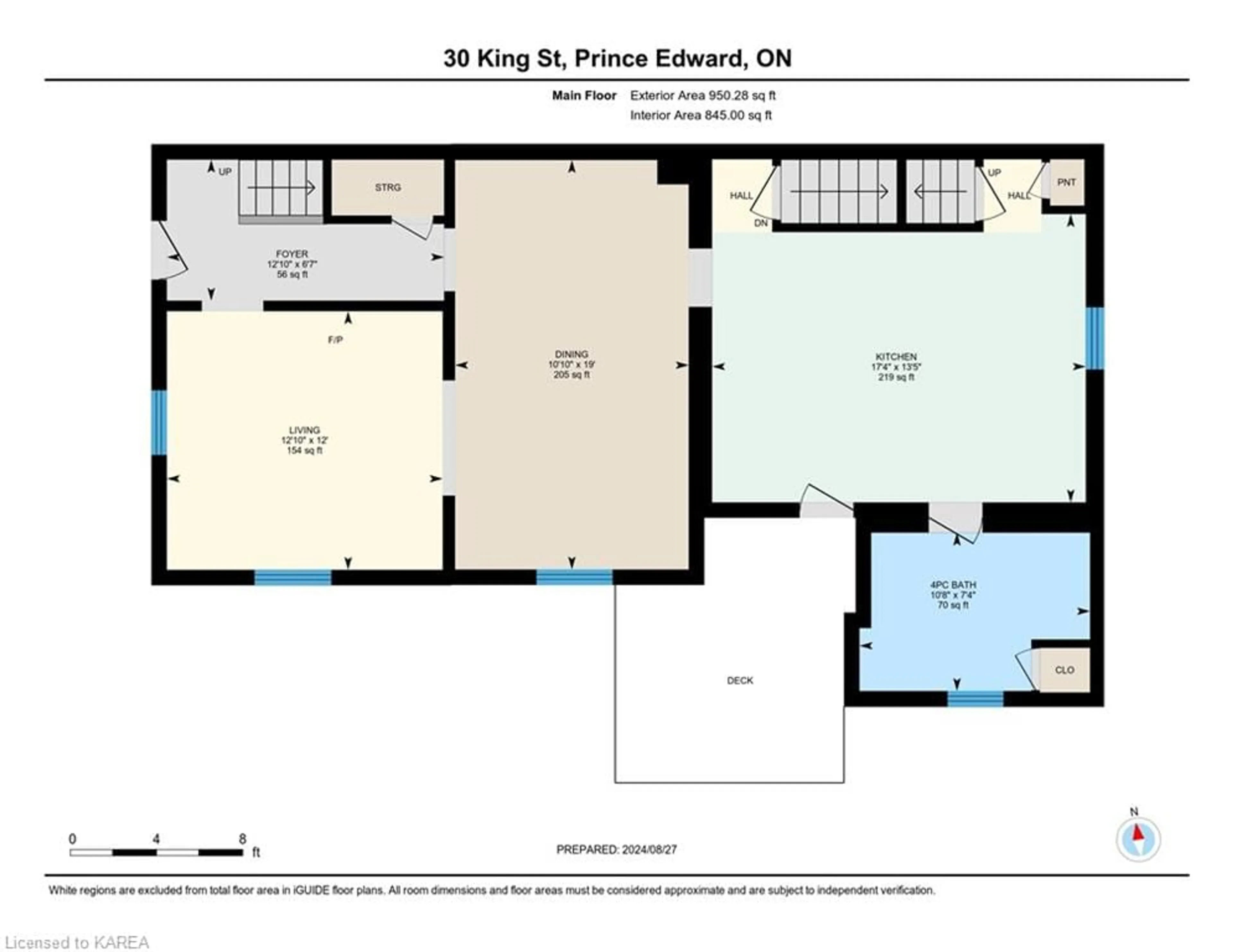 Floor plan for 30 King St, Picton Ontario K0K 2T0