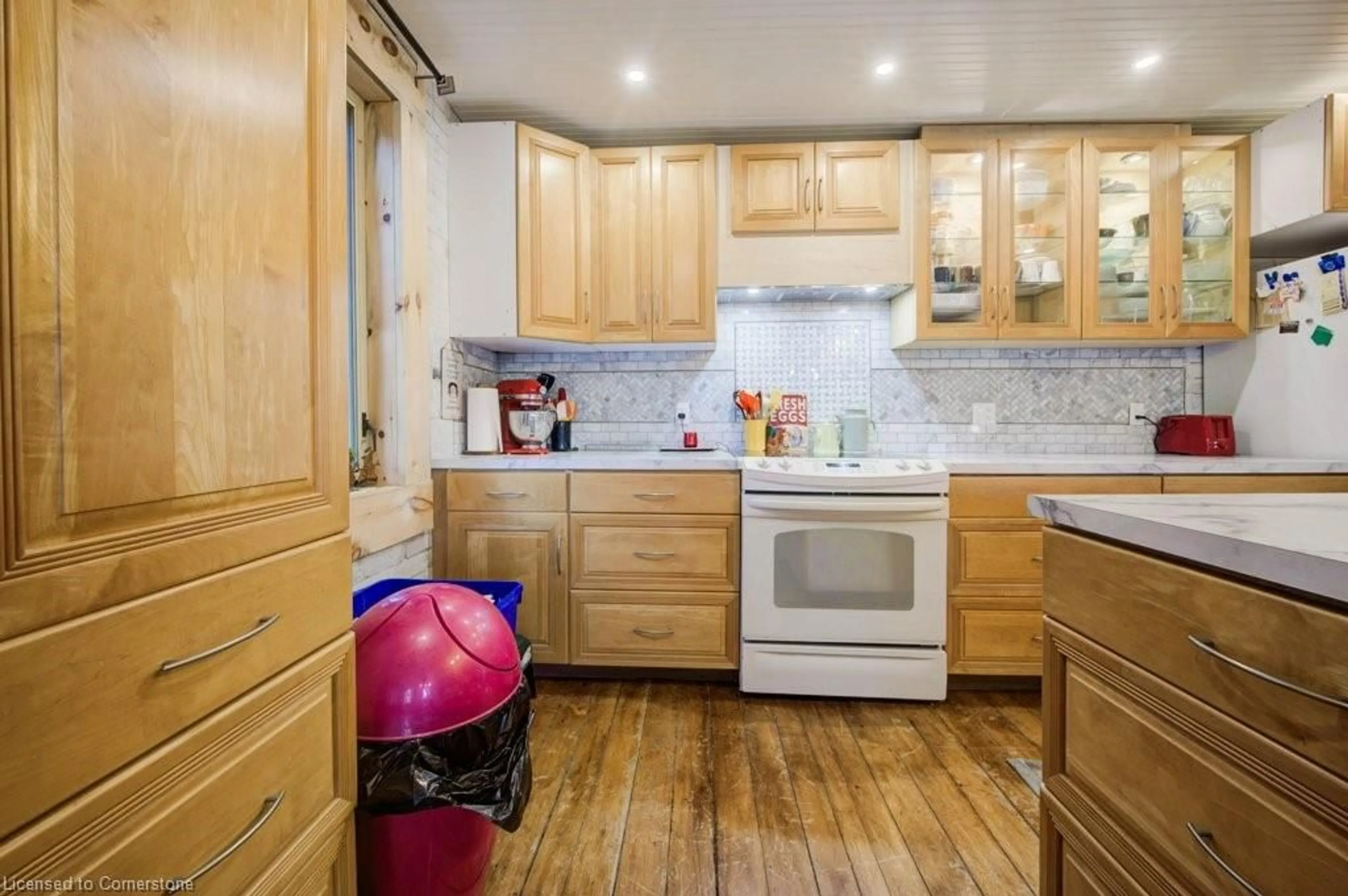 Kitchen, wood floors, cottage for 3095 Old Mill St, Fordwich Ontario N0G 1V0