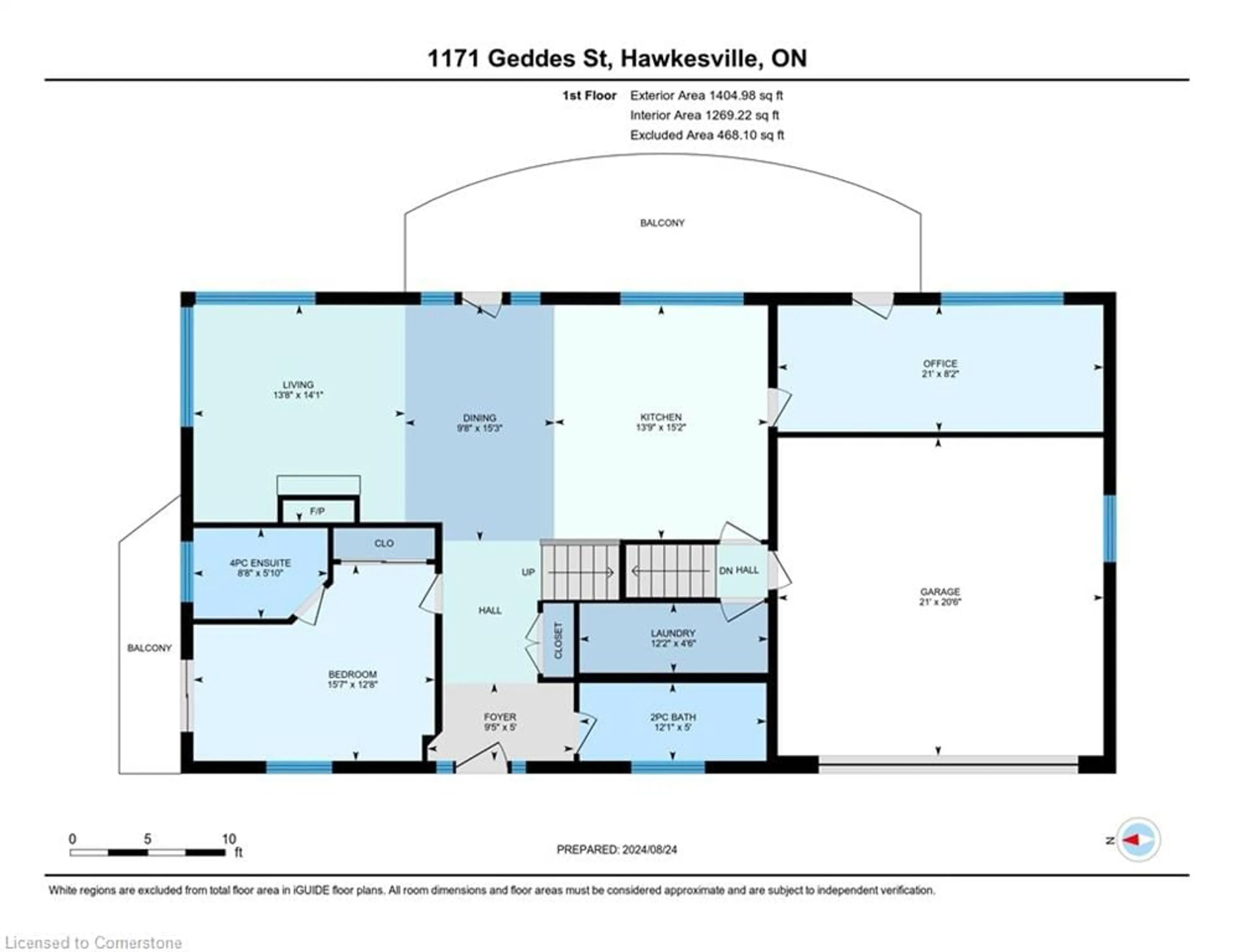 Floor plan for 1171 Geddes St, Hawkesville Ontario N0B 1X0