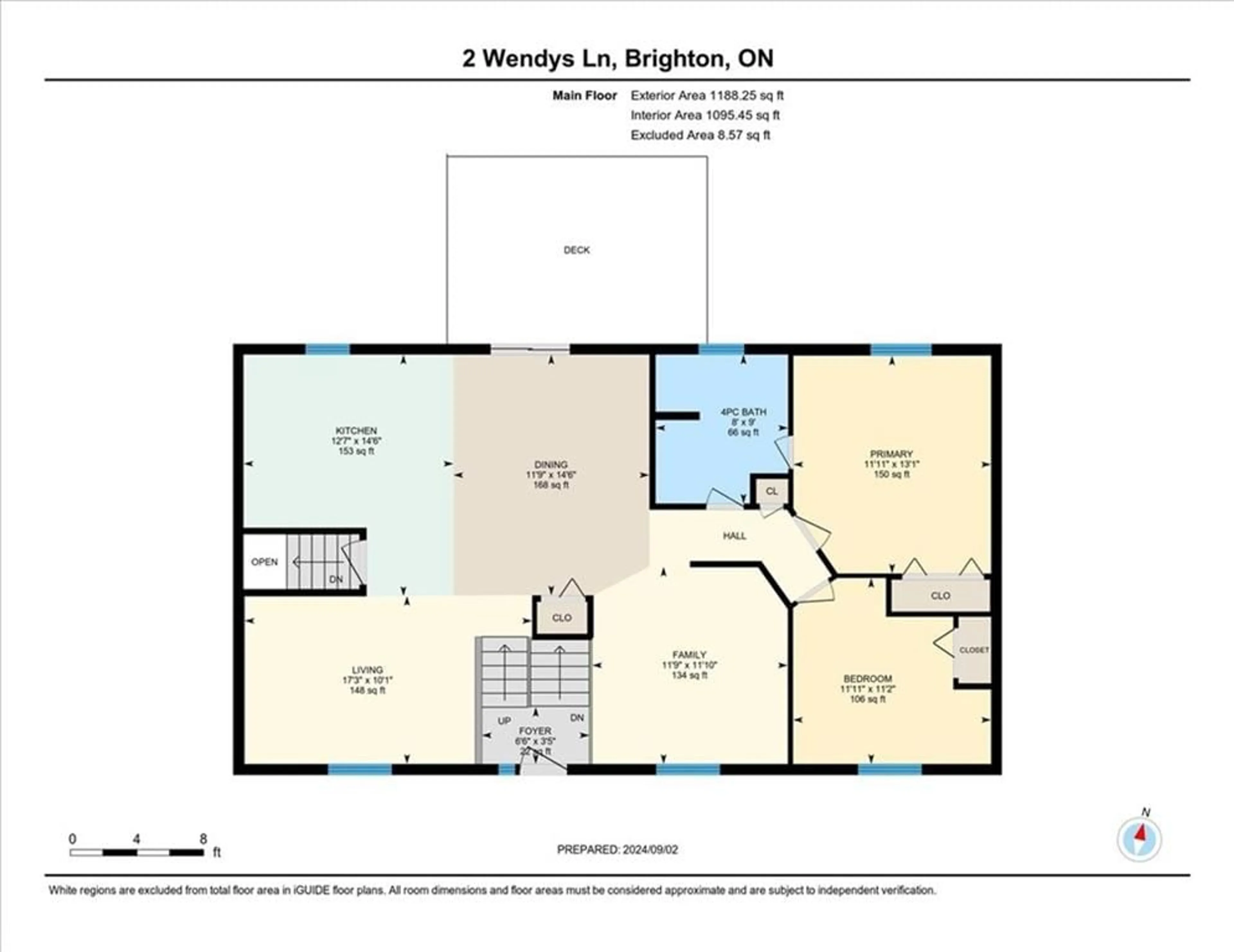 Floor plan for 2 Wendy's Lane, Brighton Ontario K0K 1H0