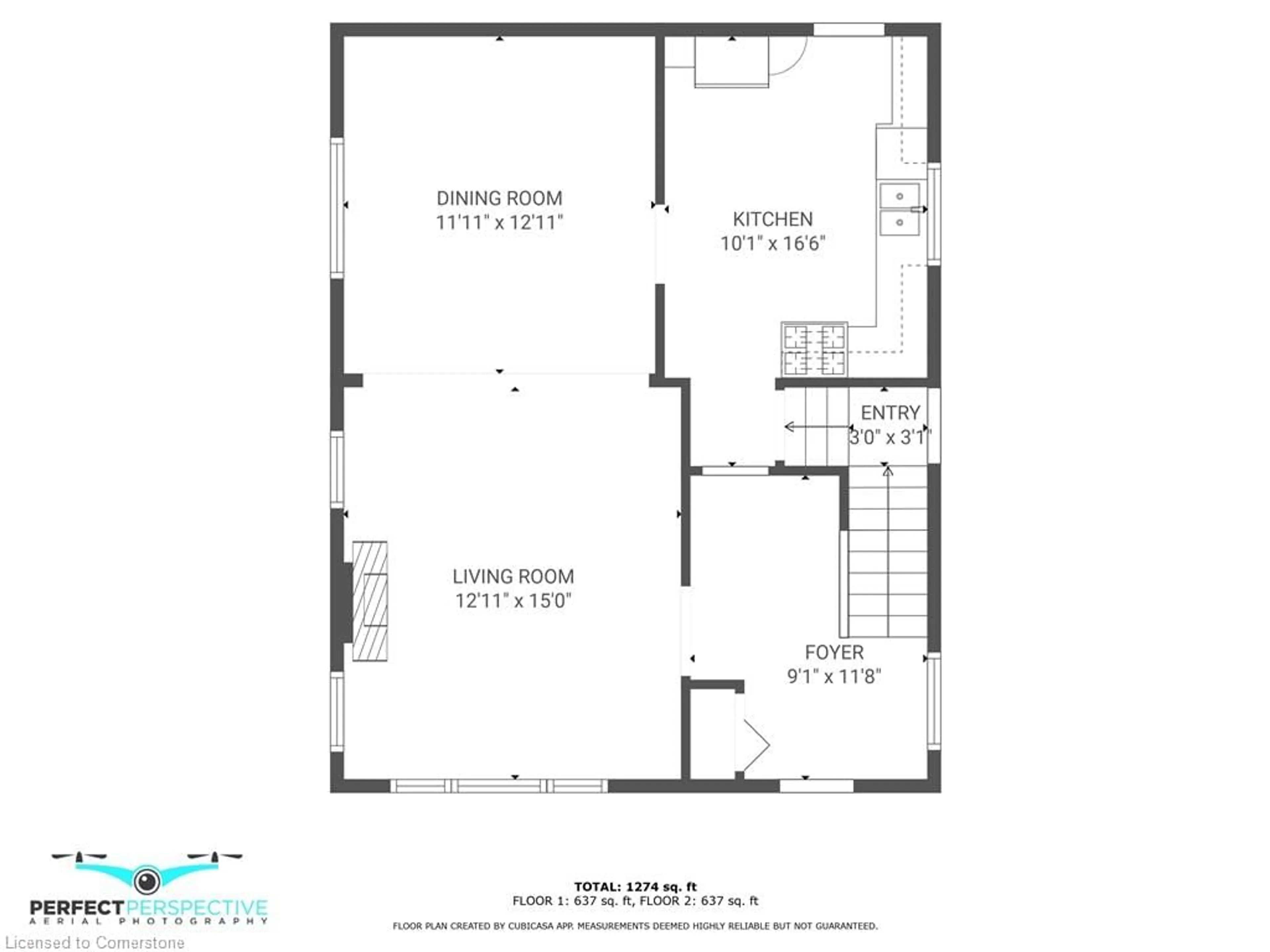 Floor plan for 228 St George St St, Port Dover Ontario N0A 1N0